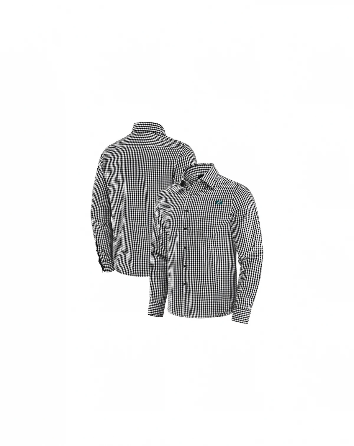 Men's Black Philadelphia Eagles Dual Threat Long Sleeve Button-Up Shirt
