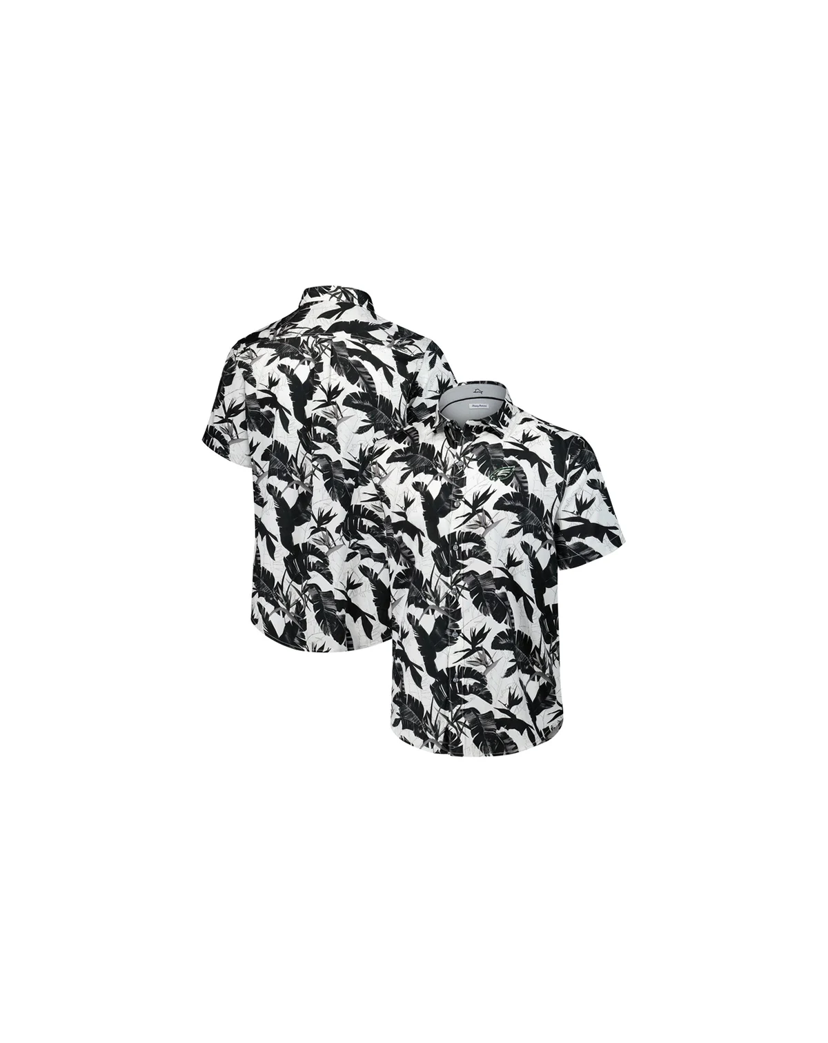 Men's Black Philadelphia Eagles Sunnyvale Blooms Camp Button-Up Shirt