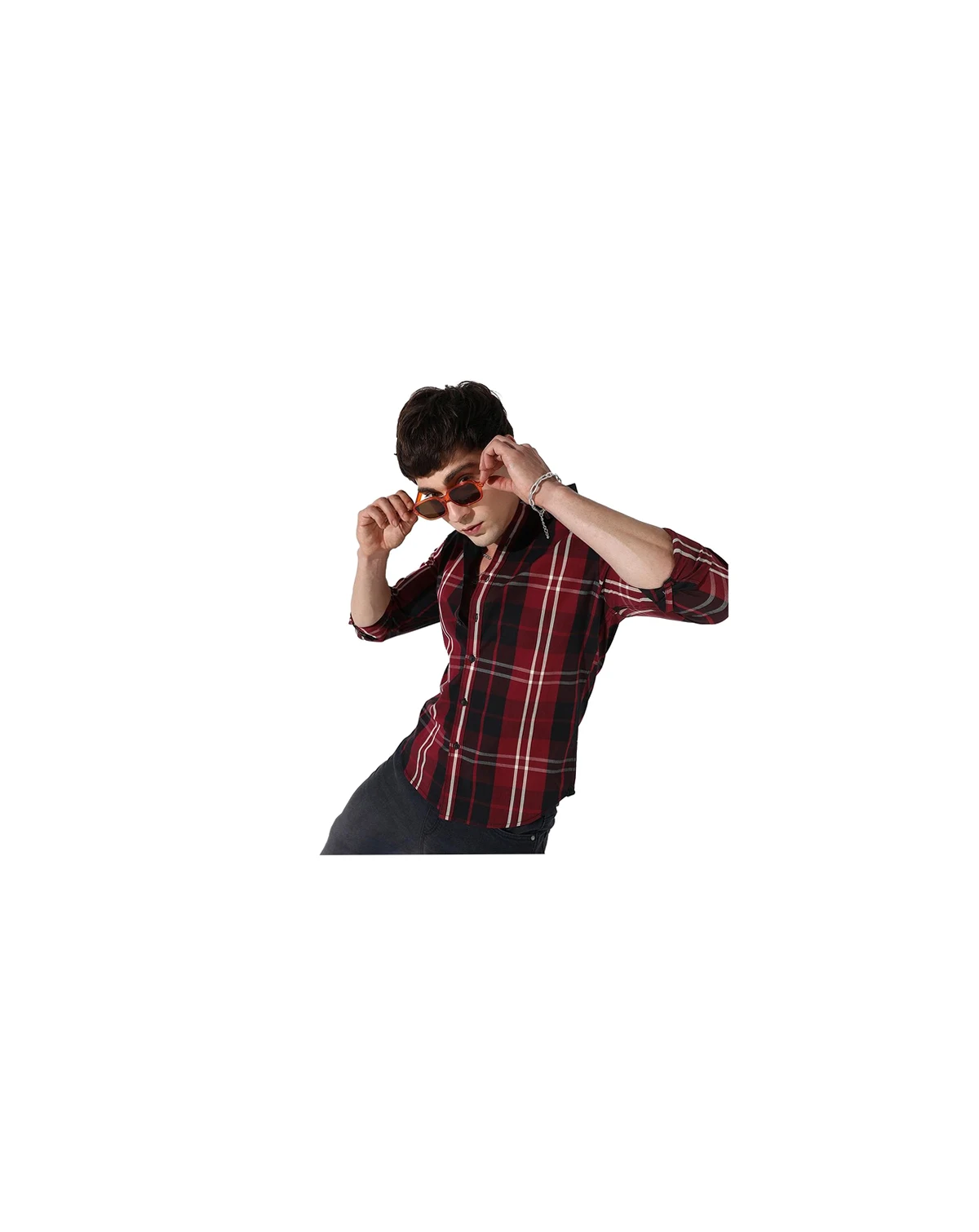 Men's Plaid Red Shirt