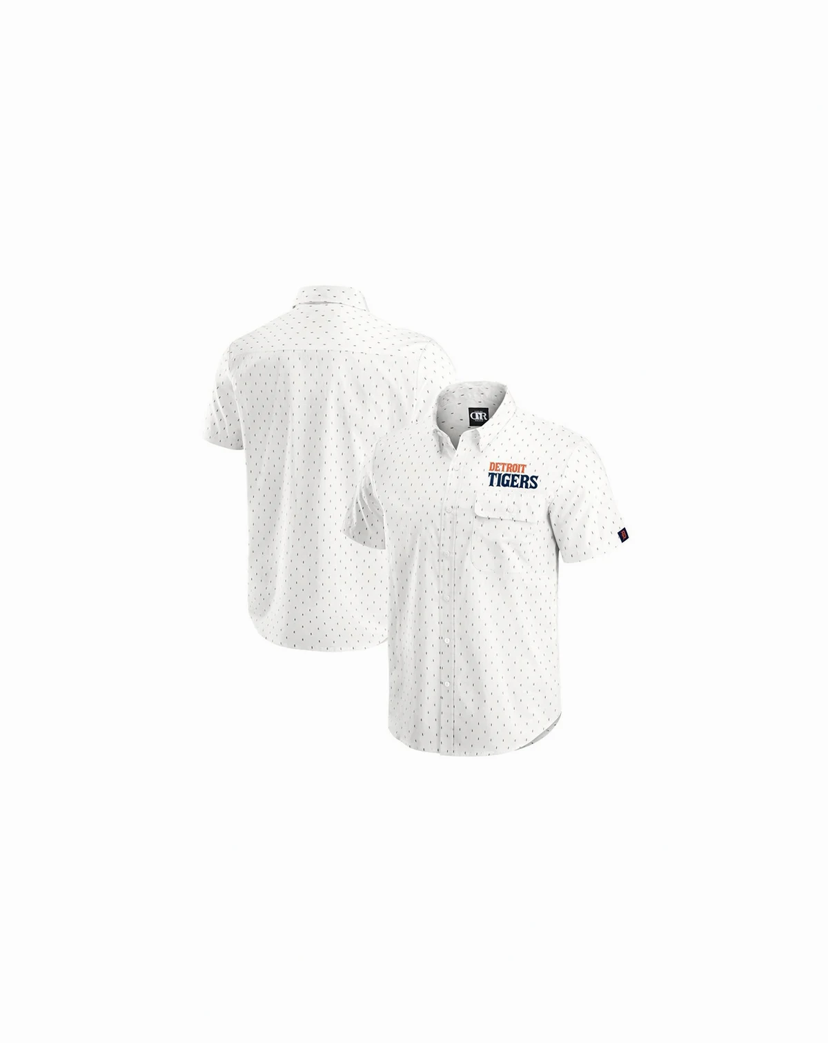 Darius Rucker Collection by Men's Cream Detroit Tigers Printed Button-Down Shirt