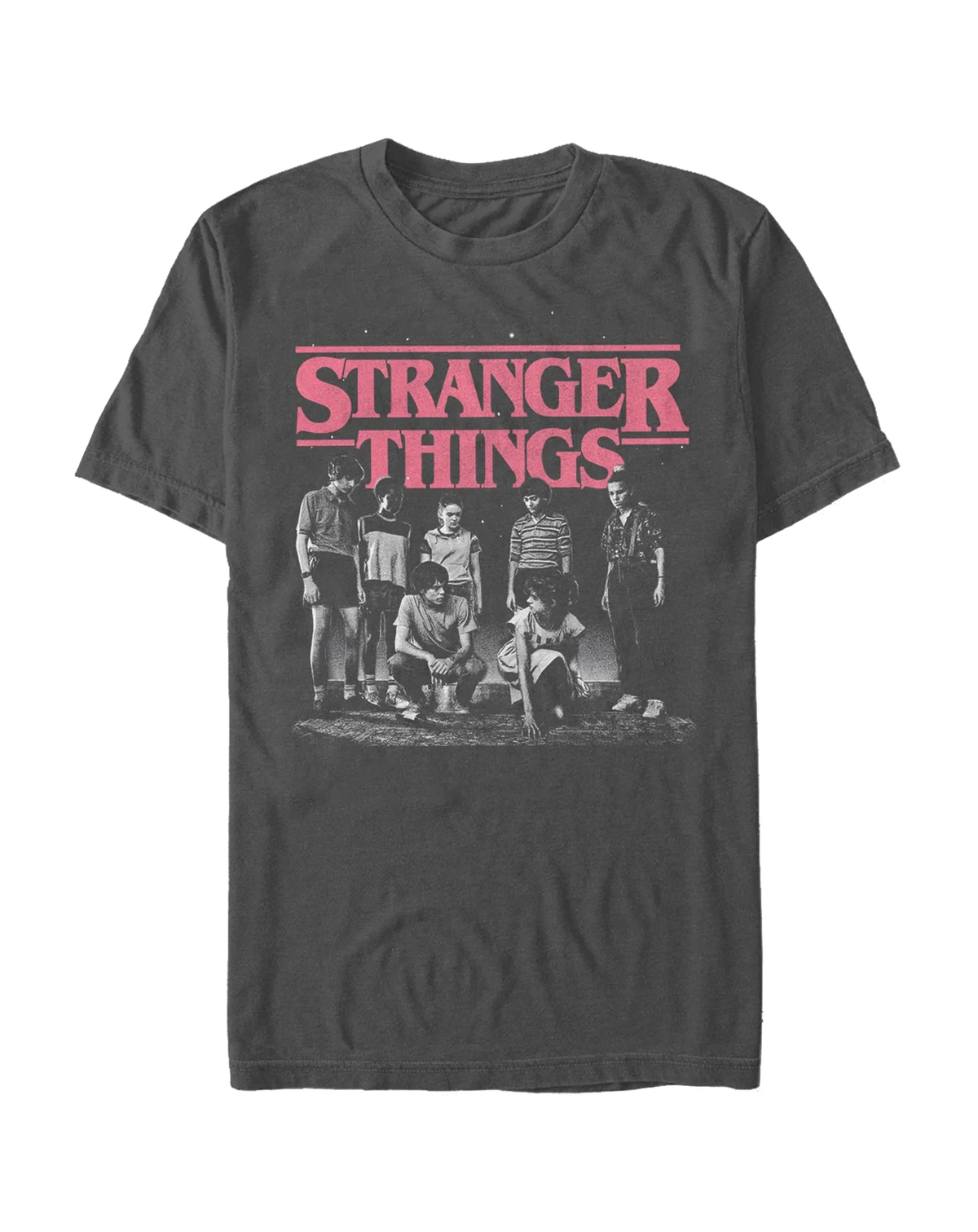 Stranger Things Men's Faded Cast Poster Short Sleeve T-Shirt