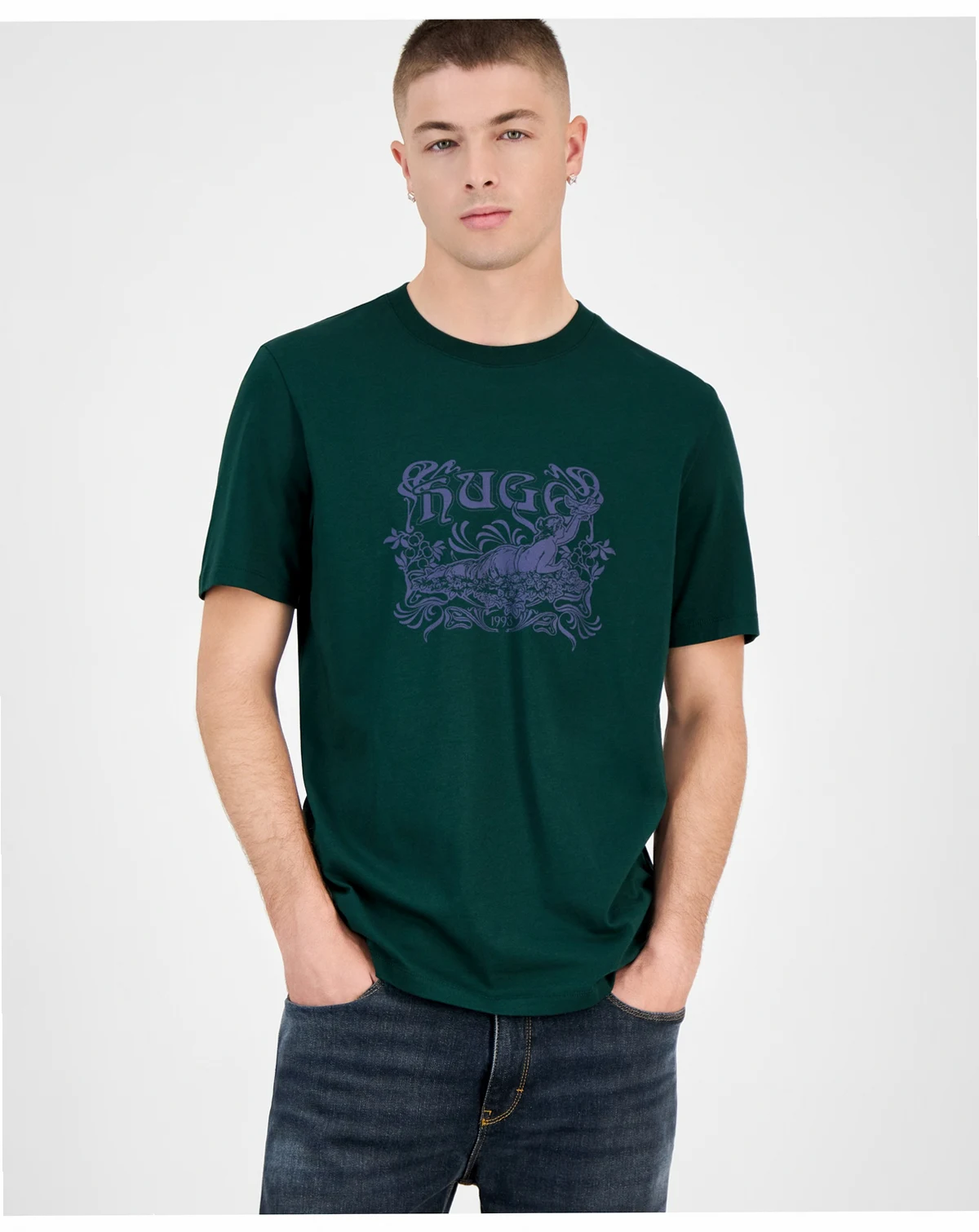 Men's Diwom Short-Sleeve Logo-Graphic Crewneck T-Shirt
