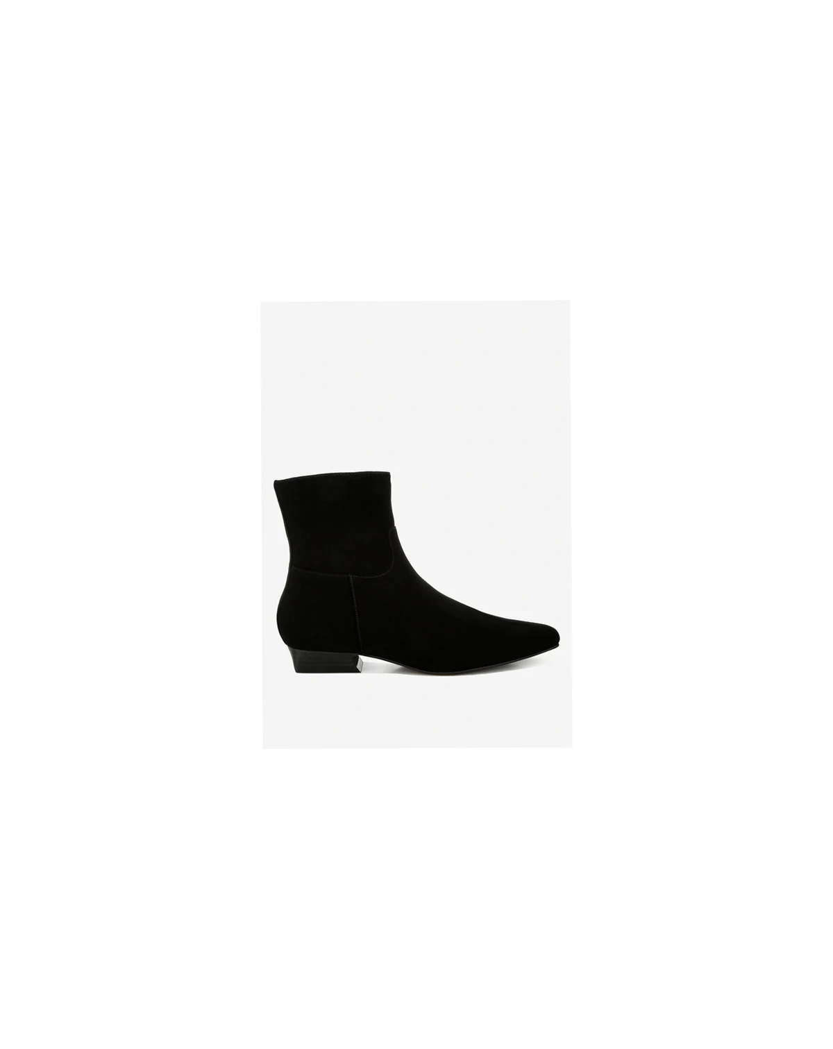 Womens Hakra Flared Heel Suede Boots