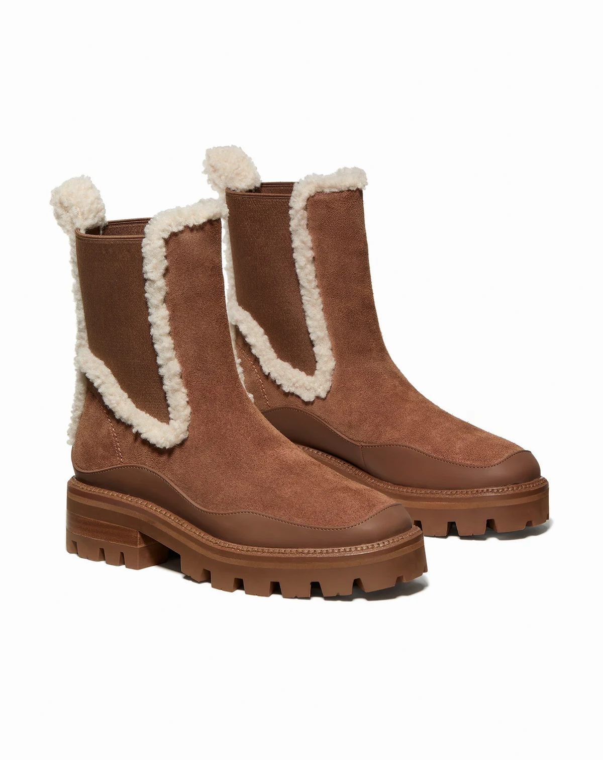 Women's Shearling Chelsea Boots