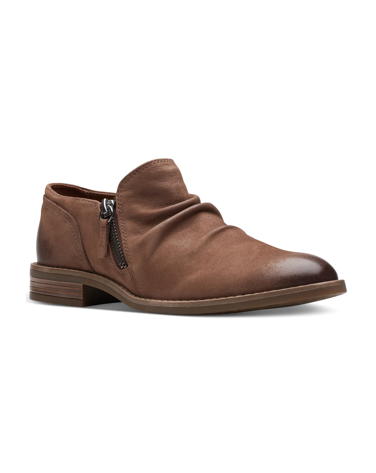 Women's Camzin Pace Ruched Zip Ankle Booties