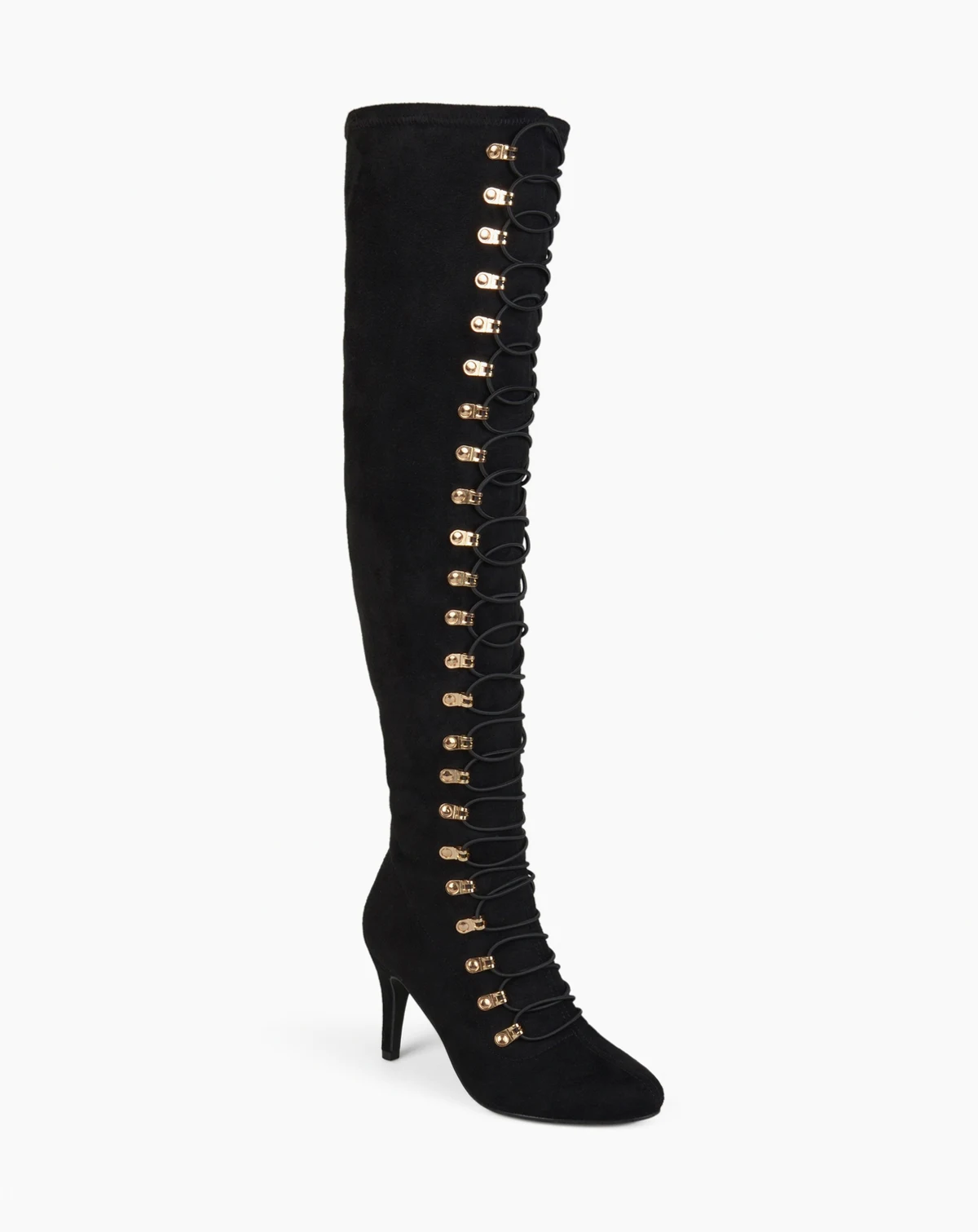 Women's Trill Lace Up Regular and Wide Calf Over The Knee Dress Boots