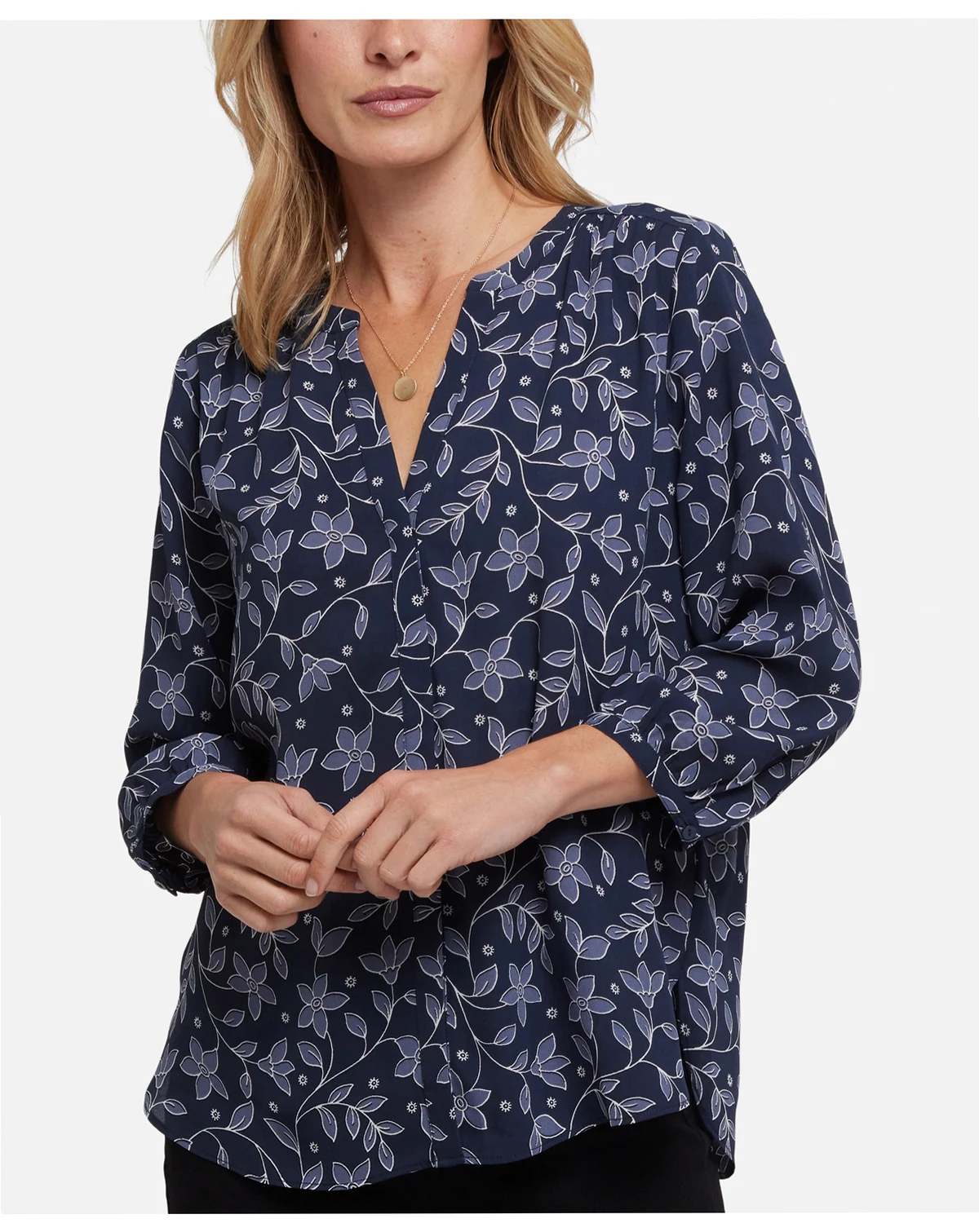 Women's Pintuck Long-Sleeve Top