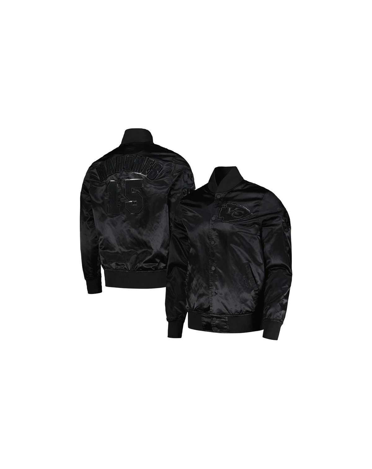 Men's Patrick Mahomes Black Kansas City Chiefs Player Full-Snap Jacket