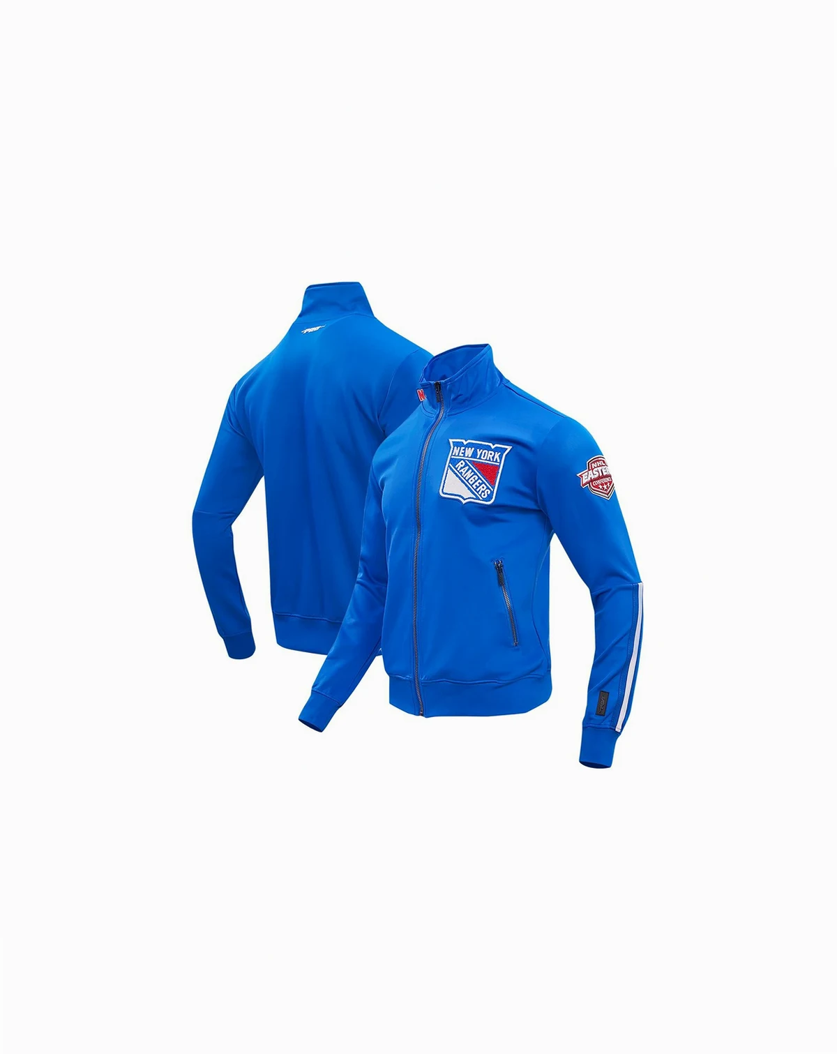 Men's Blue New York Rangers Classic Chenille Full-Zip Track Jacket