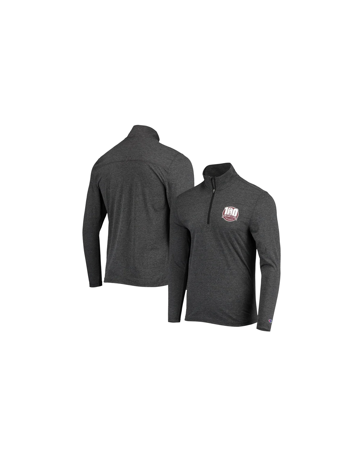 Men's Heathered Black Texas A&M Aggies 12th Man Centennial Field Day Quarter-Zip Jacket