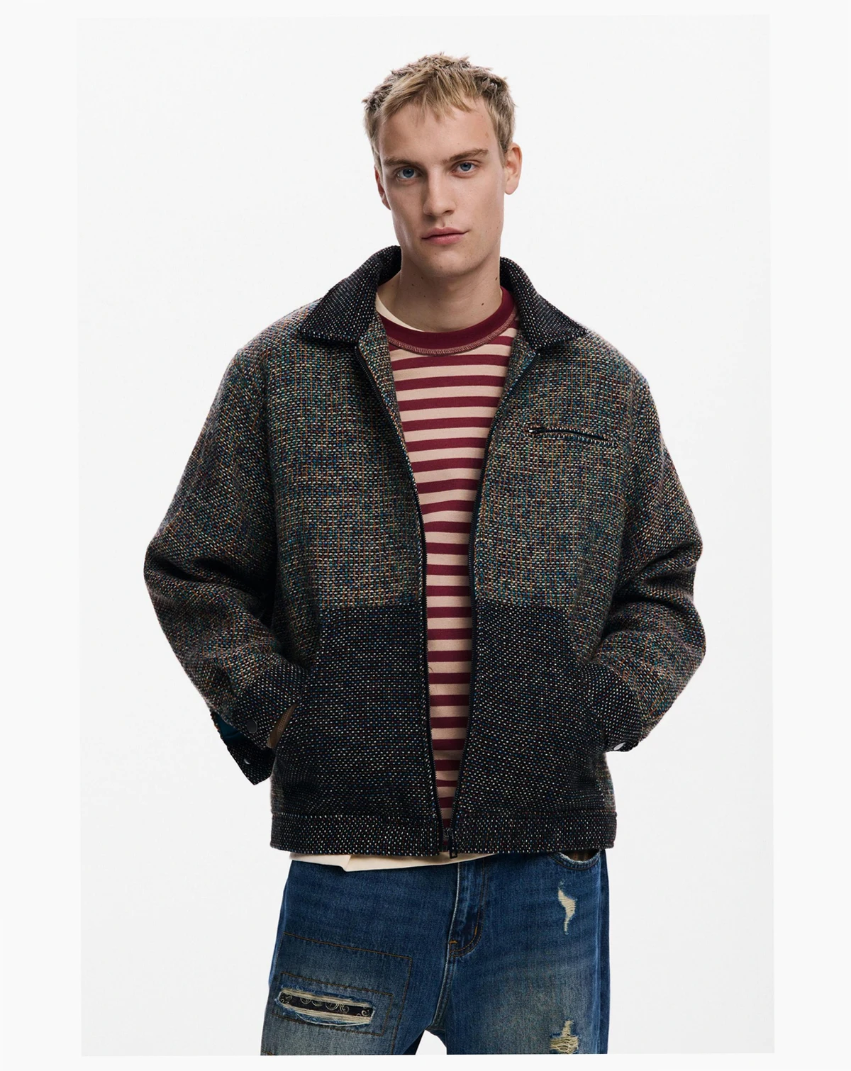 Men's Mottled pocket jacket