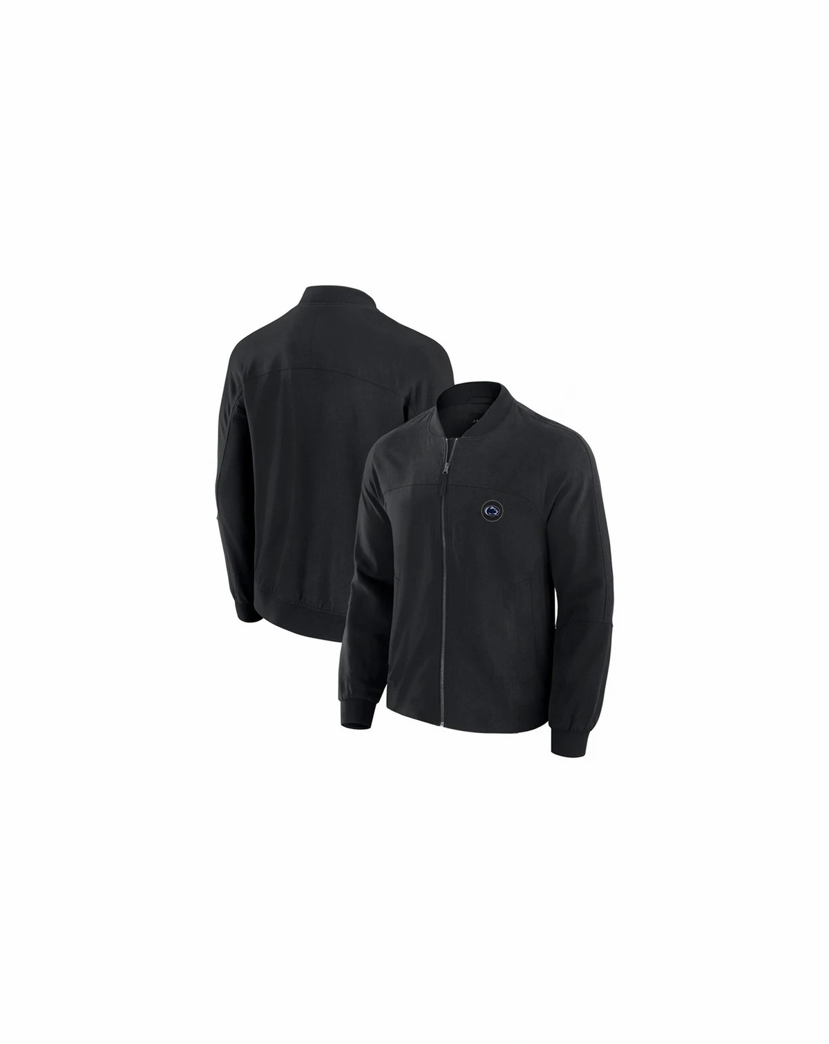 Men's Black Penn State Nittany Lions Lightweight Cover-4 Tri-Blend Full-Zip Jacket