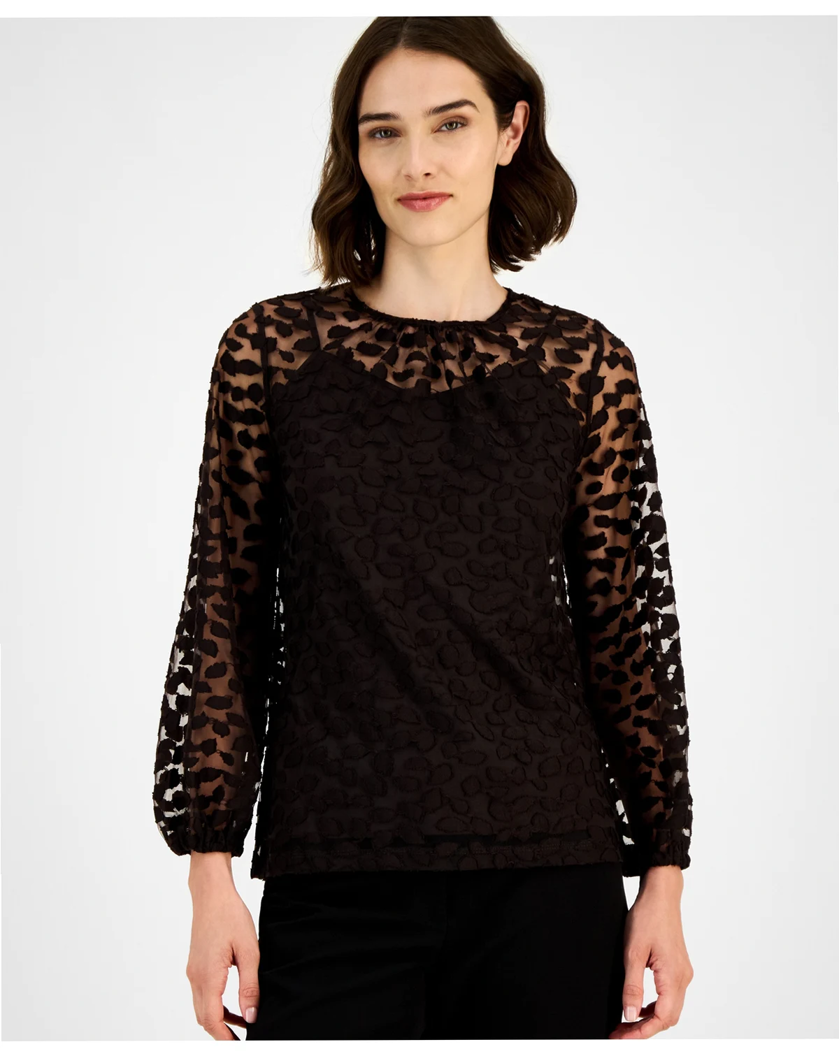 Women's Long-Sleeve Burnout Top