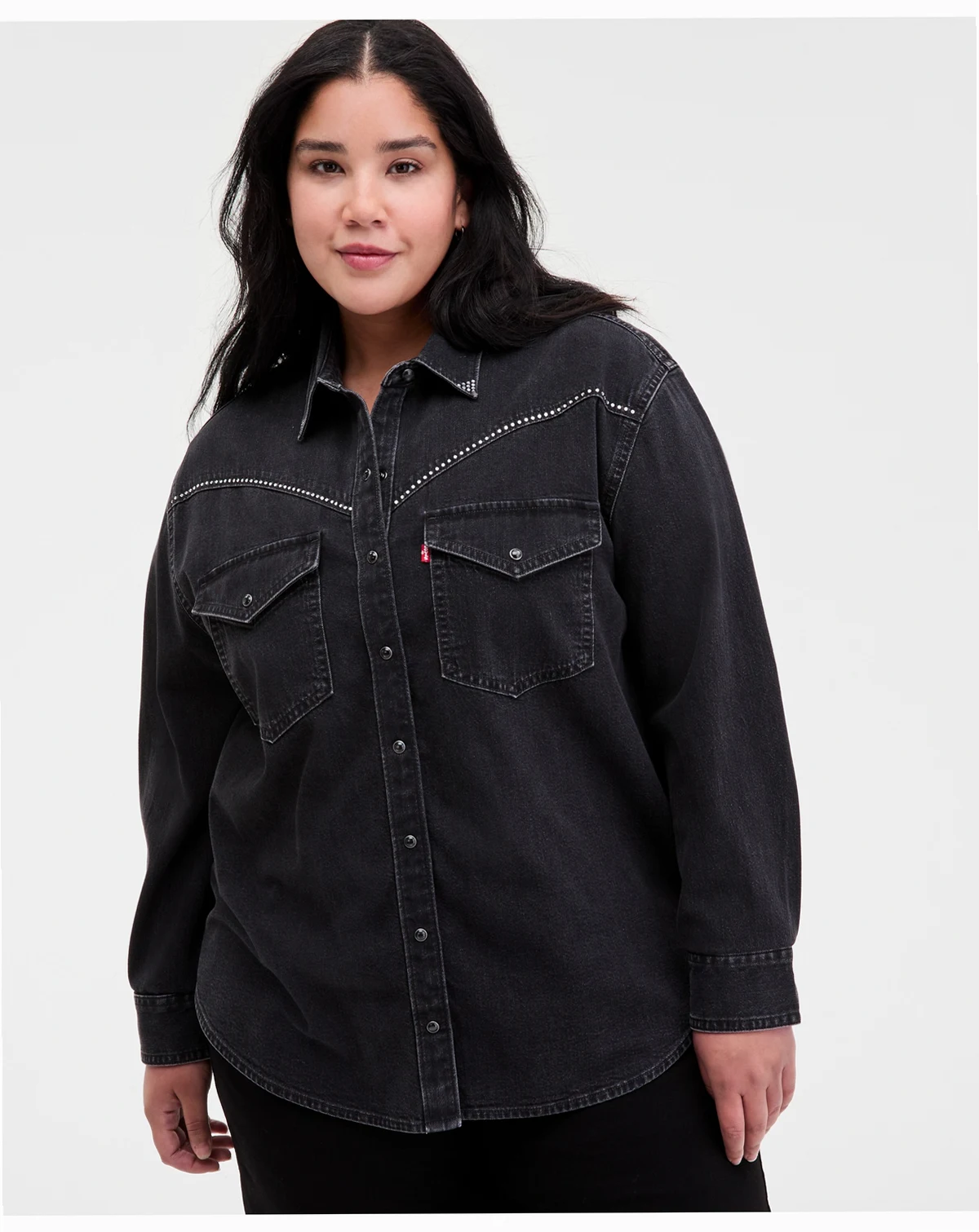 Plus Size Sawyer Western Pocket Detail Shirt