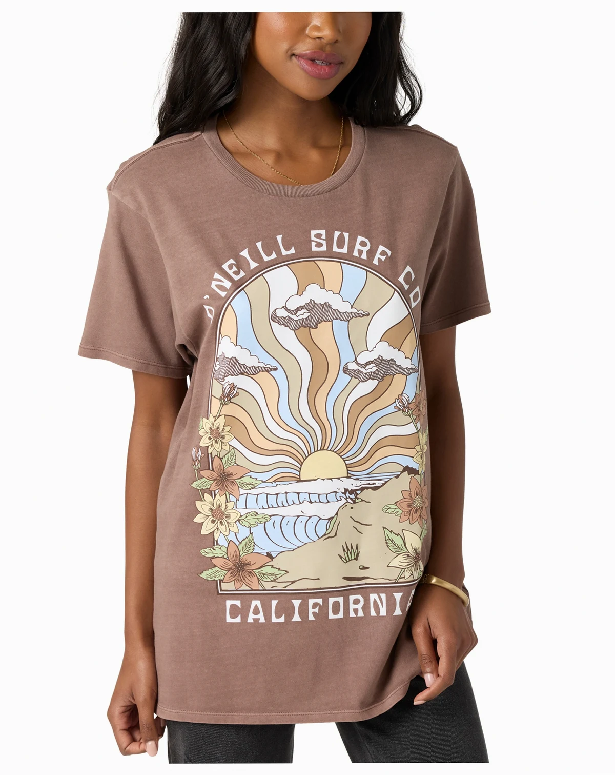 Juniors' Vacay Dreams California Cotton Graphic T-Shirt