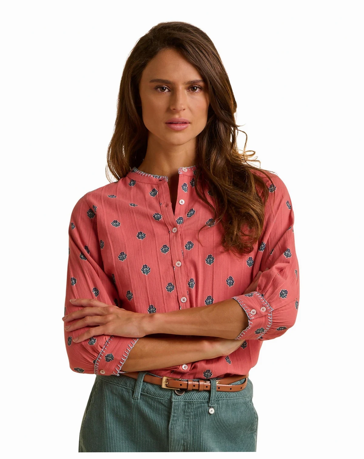 Women's Sara 3/4 Sleeve Round Neck Shirt