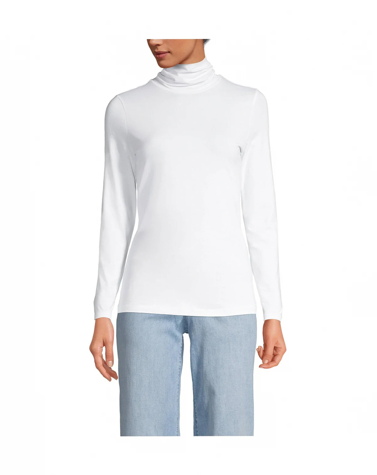 Women's Lightweight Jersey Long Sleeve Turtleneck