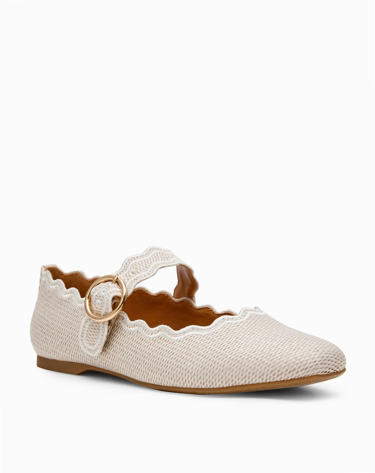 Women's Melora Buckle Scalloped Mary Jane Flats