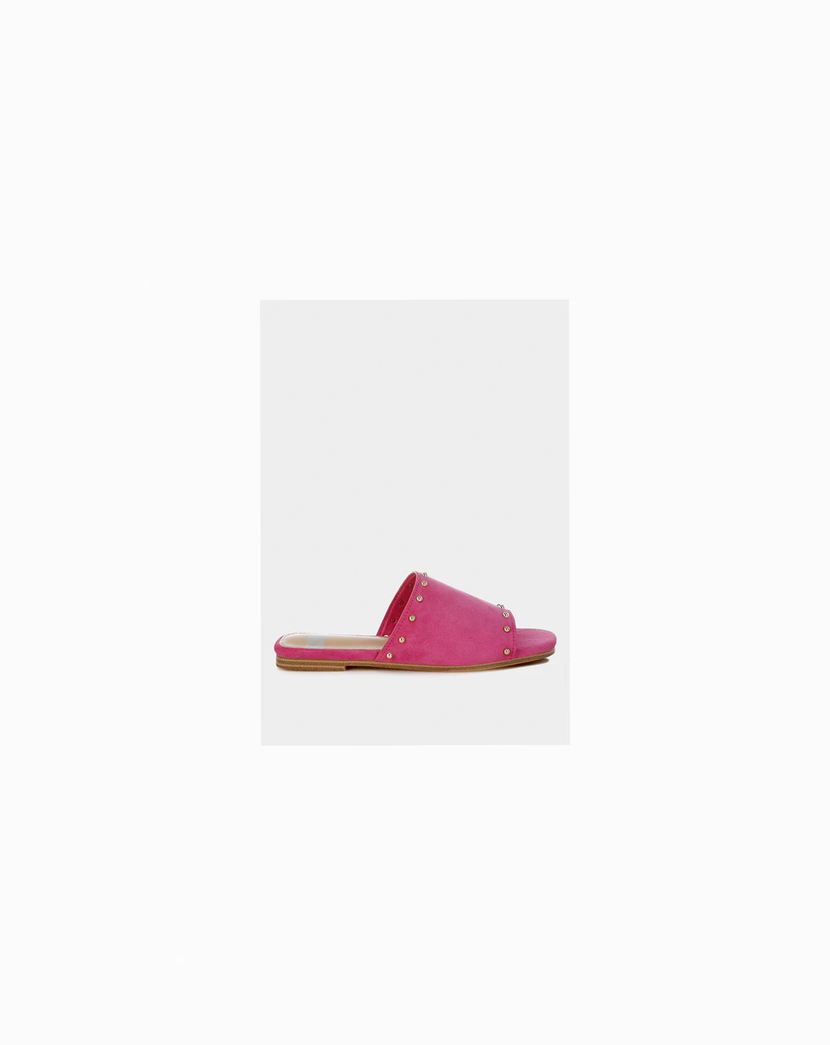 Womens Odalia Soft Suede Leather Studded Flats