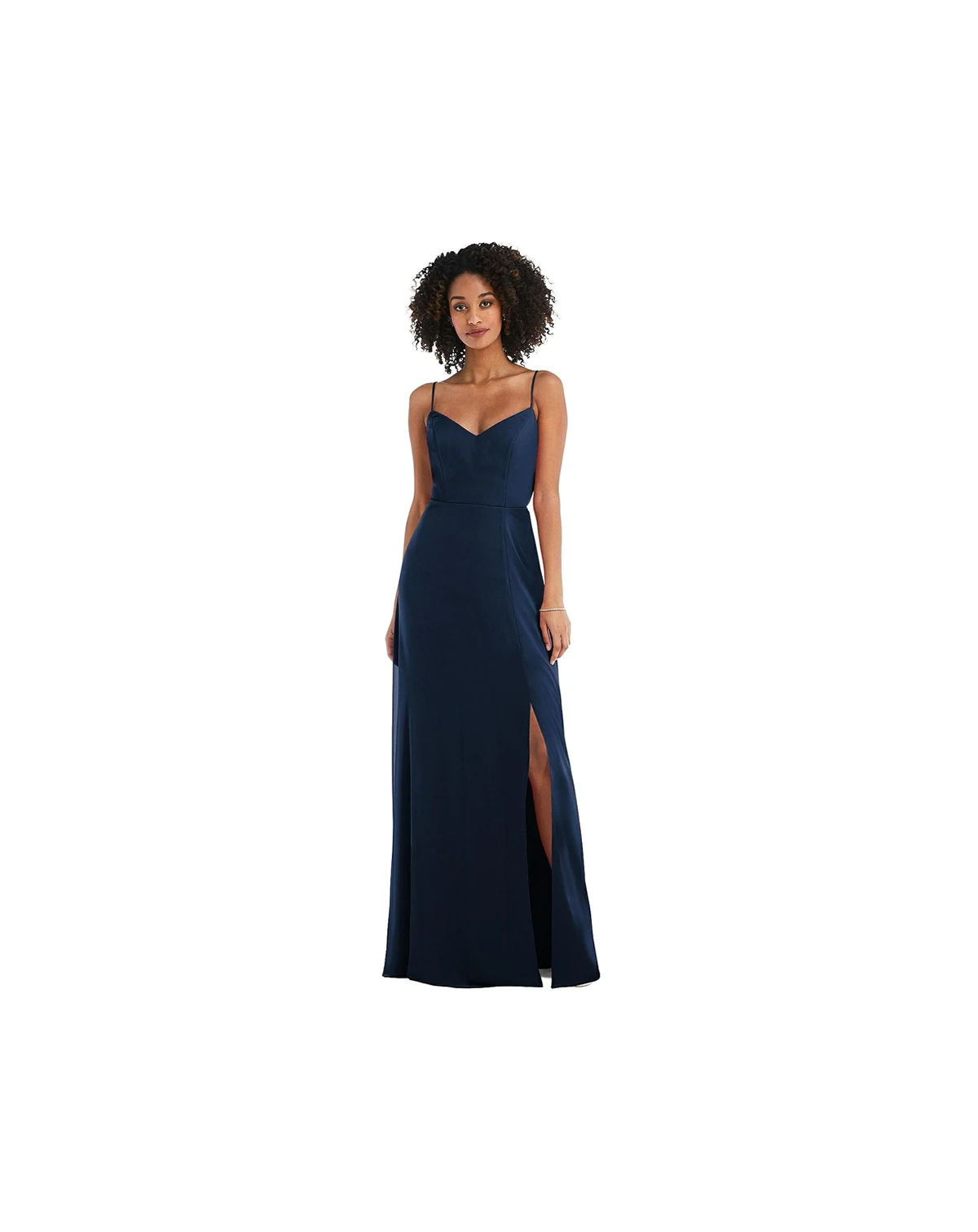 Women's Tie-Back Cutout Maxi Dress with Front Slit