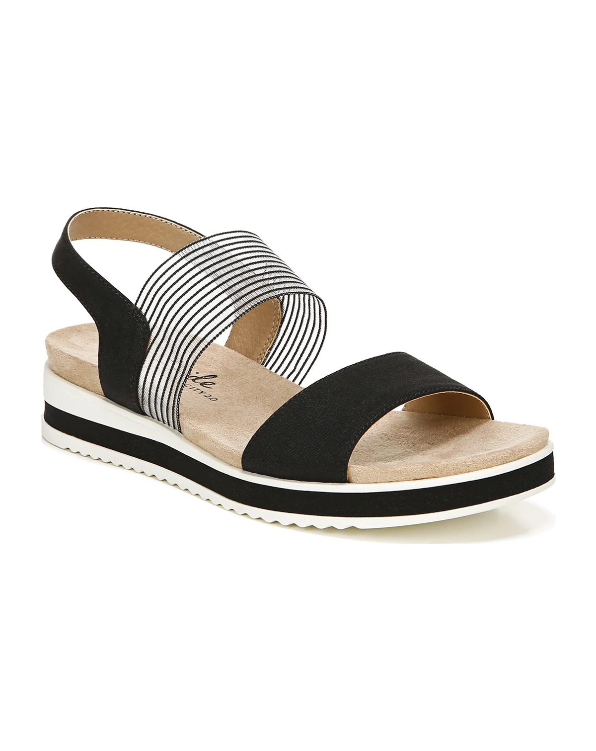 Women's Zing Round Open Toe Wedge Slingback Sandals