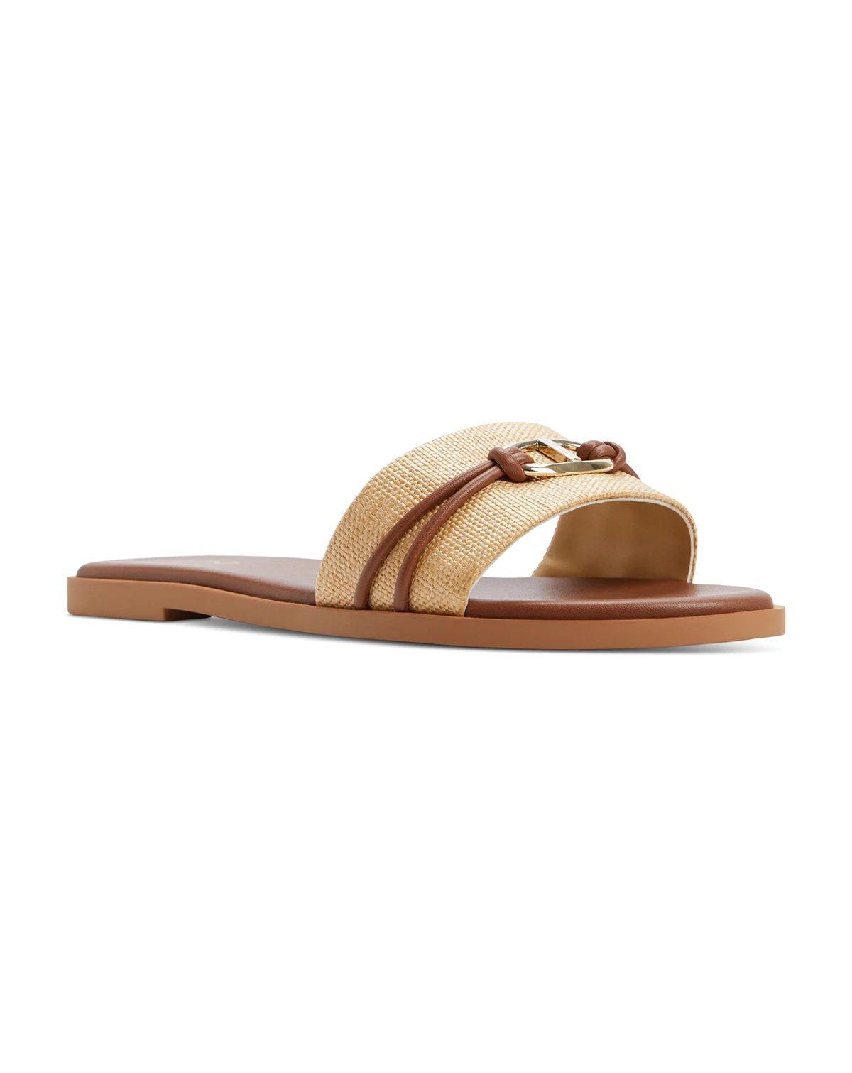 Women's Vasia Hardware-Trim Slide Flat Sandals