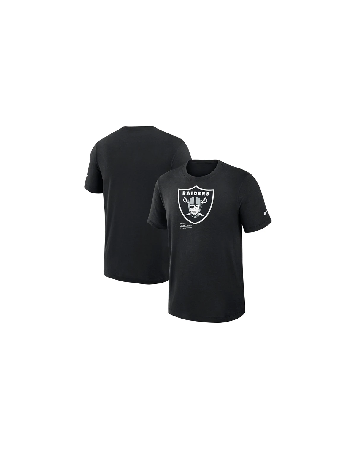 Men's Black Las Vegas Raiders Left End Run Slub Performance T-Shirt