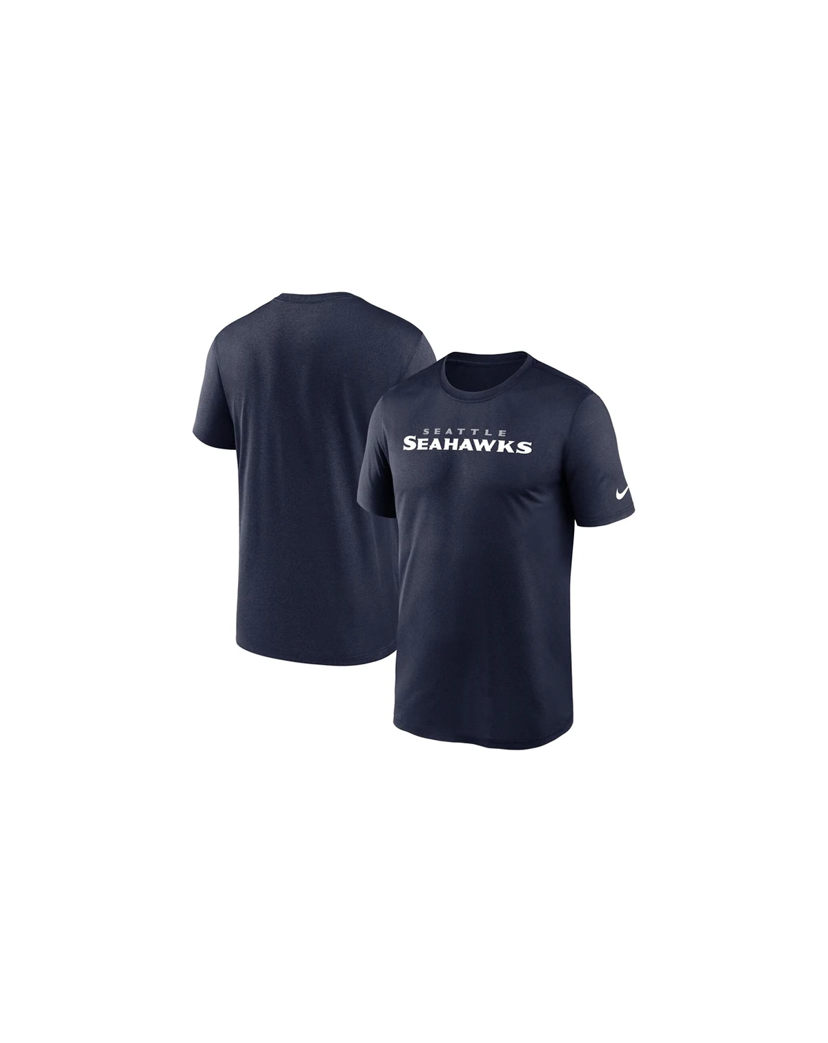 Men's College Navy Seattle Seahawks Primetime Legend Wordmark Performance T-Shirt