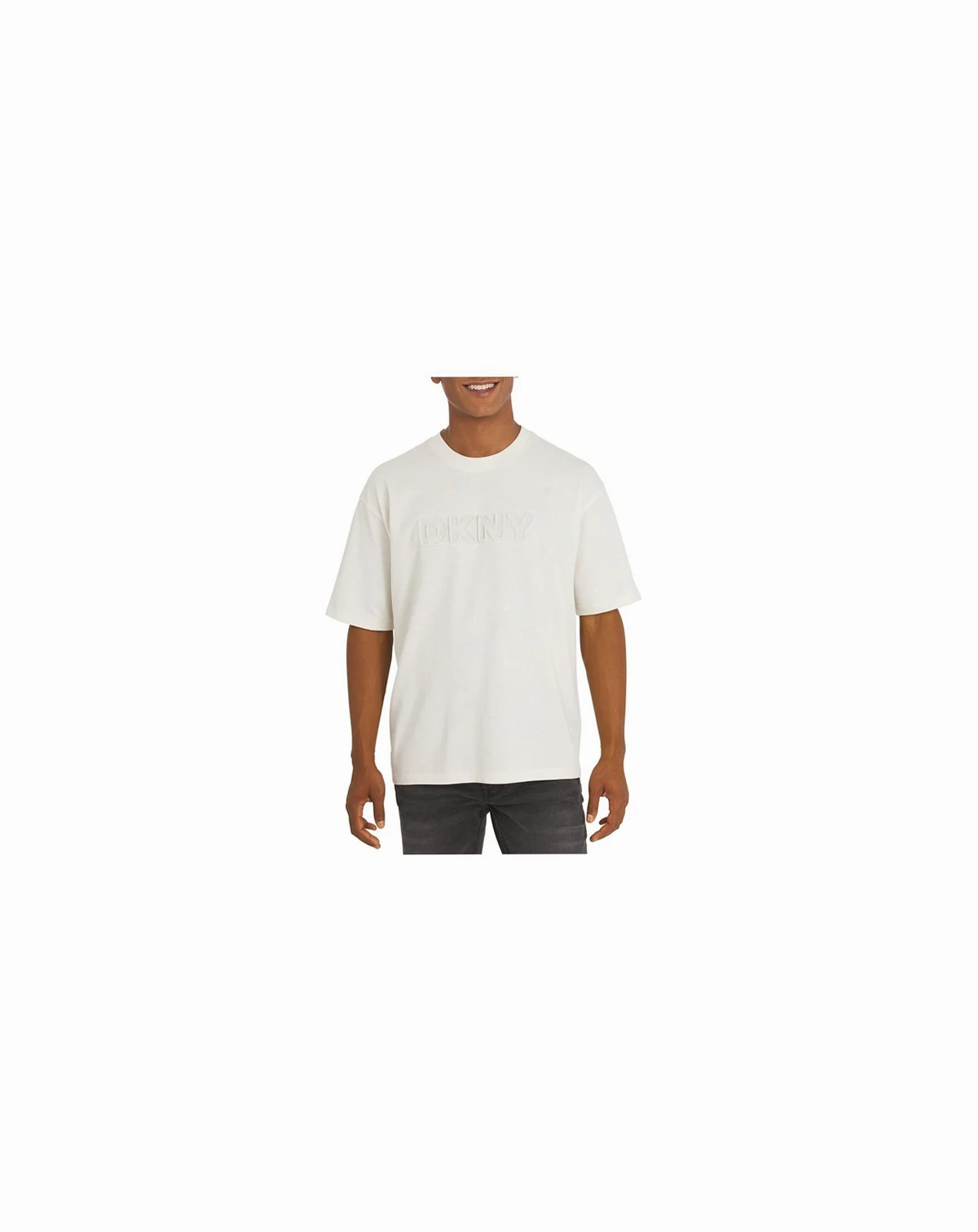 Men's Logo Embossed Cotton Jersey Tee