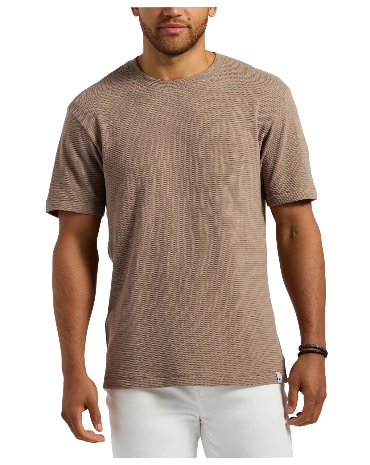 Men's Waffle Knit Short Sleeve Crewneck T-Shirt