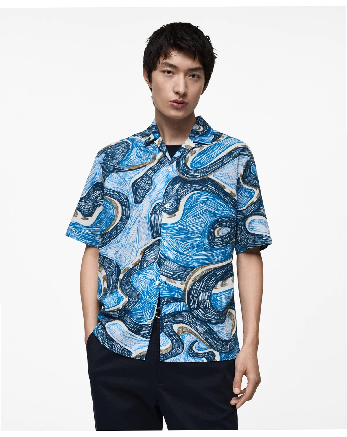 Men's Regular-Fit Printed Shirt