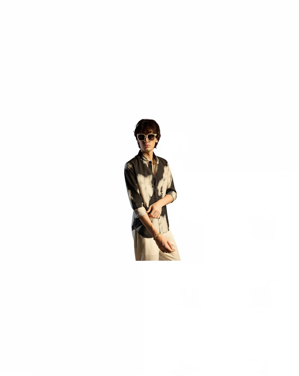 Men's Contrast Dab Shirt