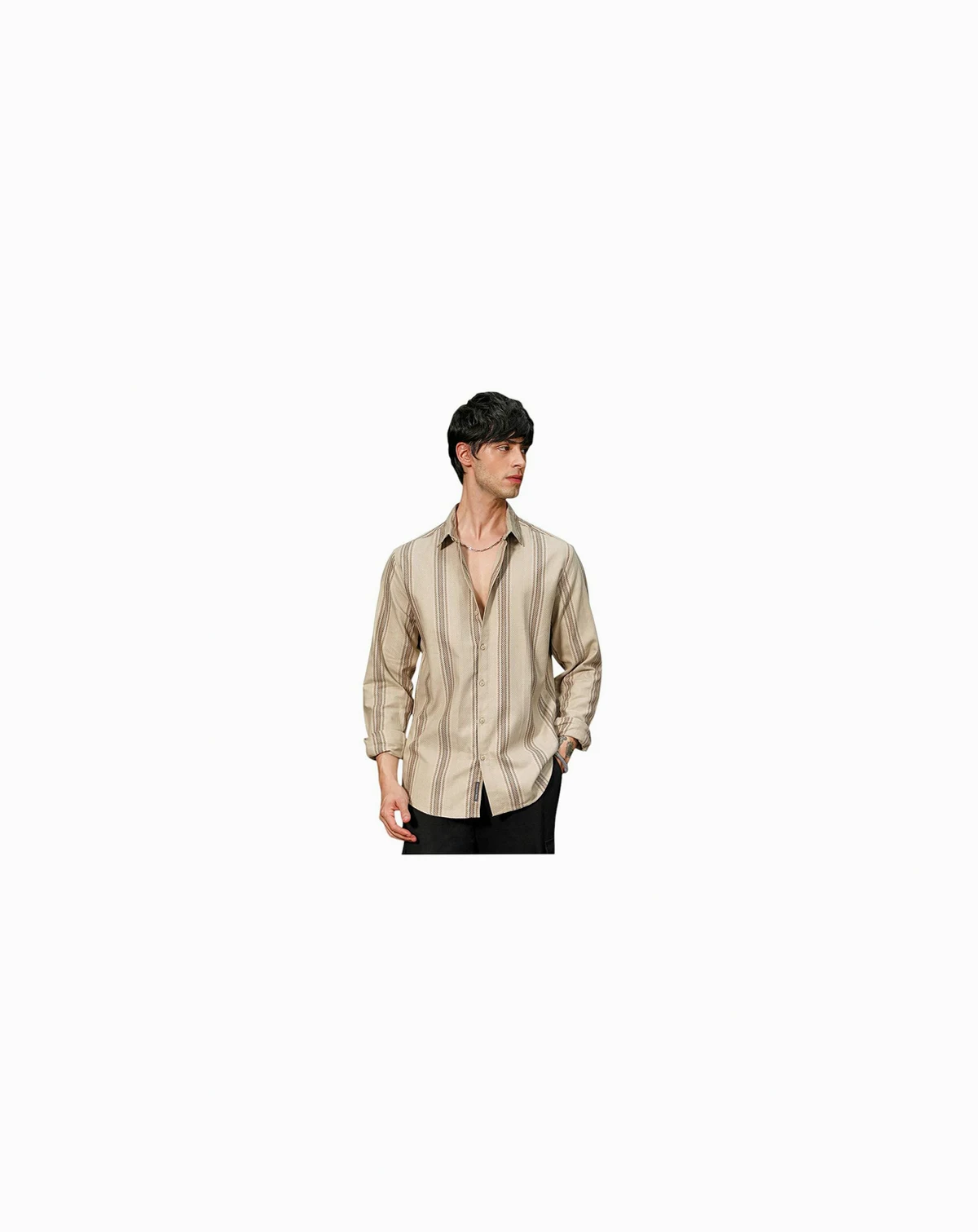 Men's Halo-Striped Shirt