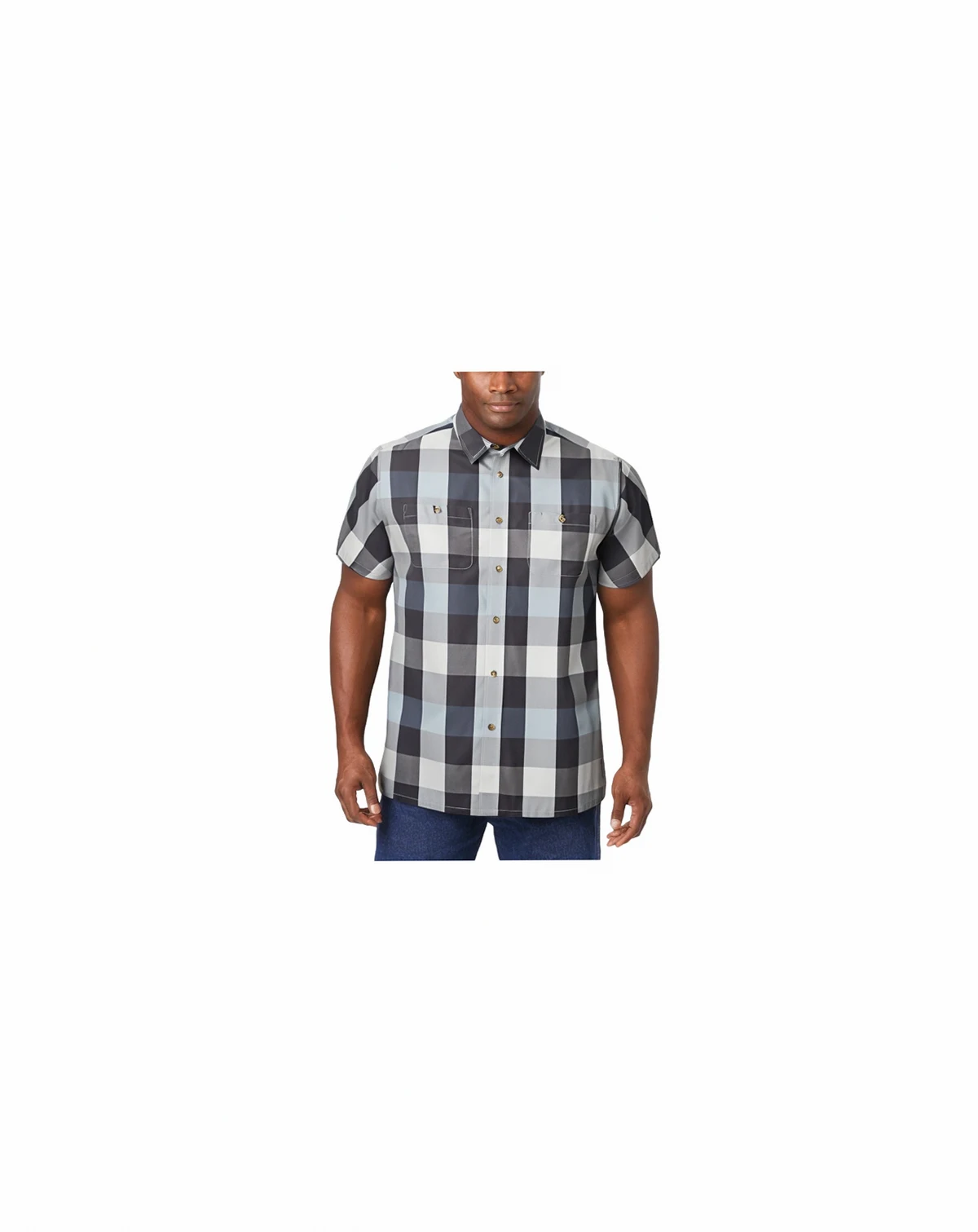 Big & Tall Wrinkle-Resistant Short Sleeve Button Down, Printed