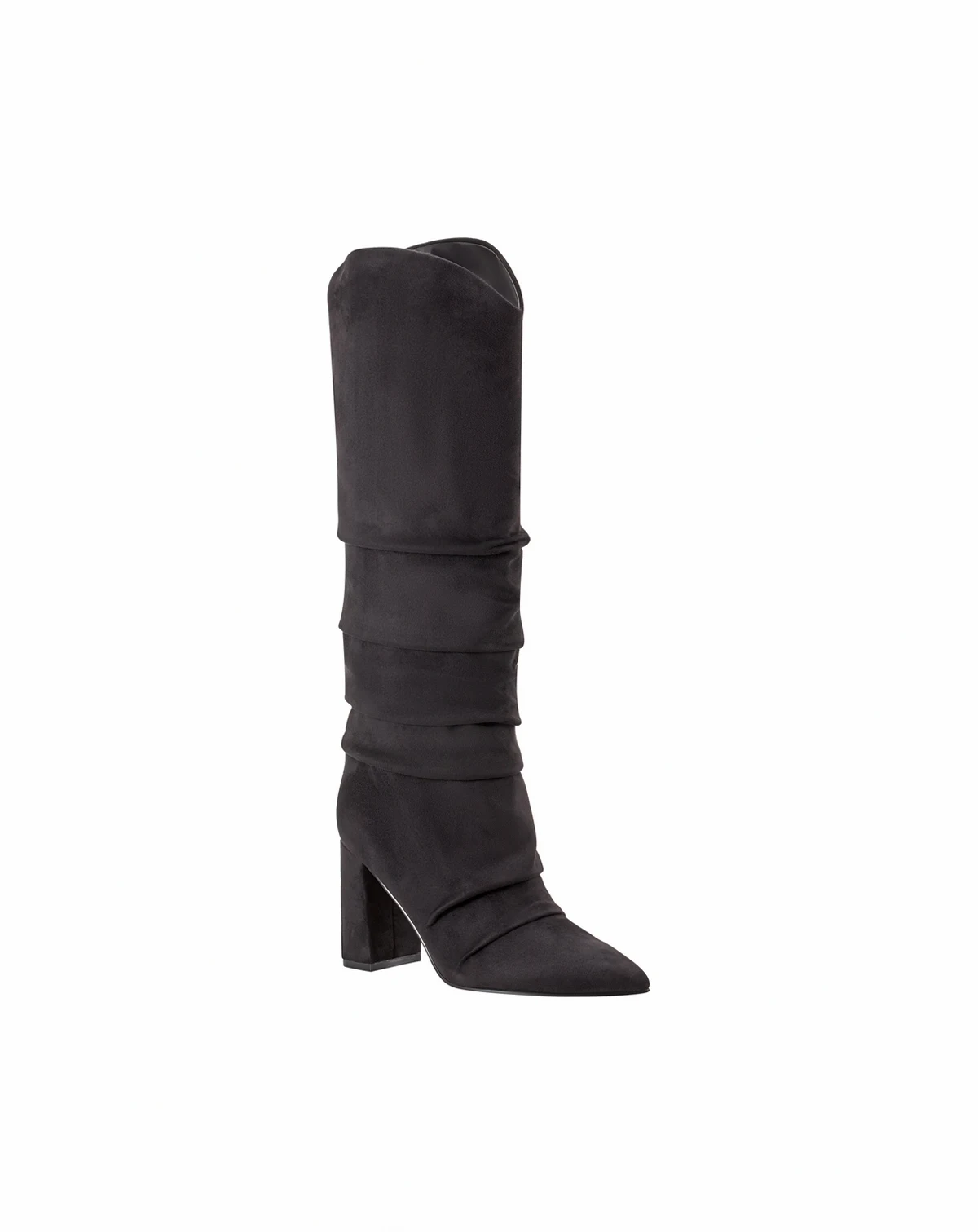 Women's Fadora High Shaft Block Heel Knee High Dress Boots