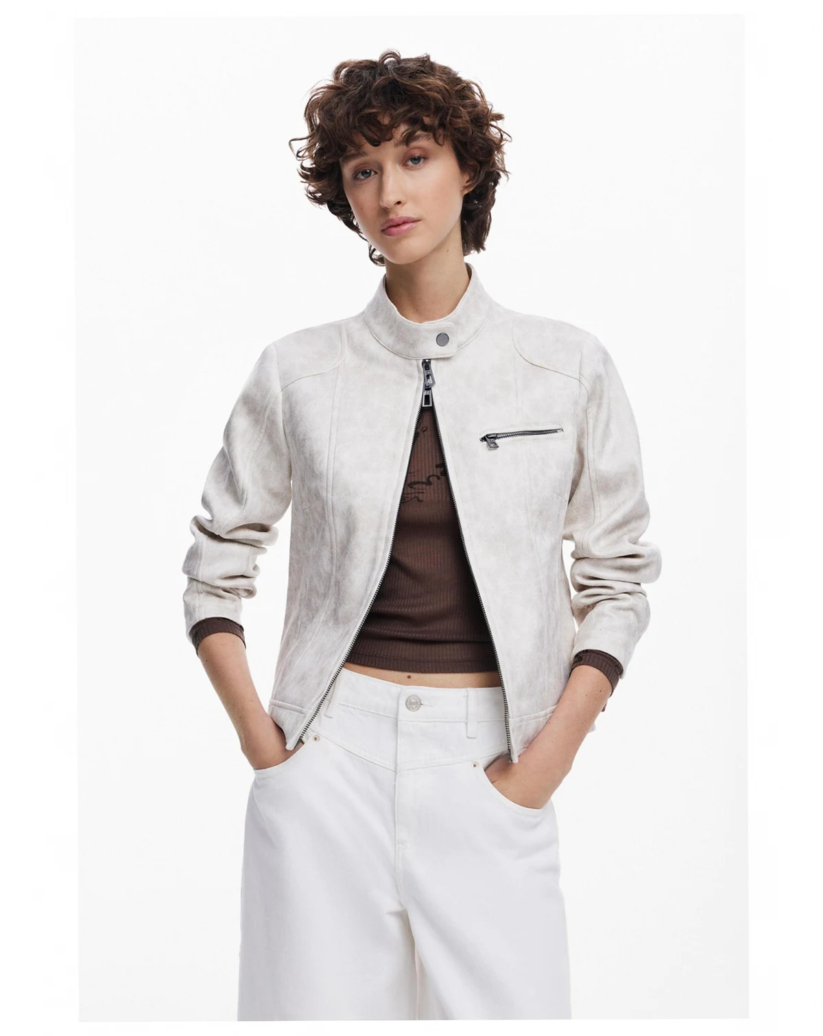Women's Mandarin collar jacket