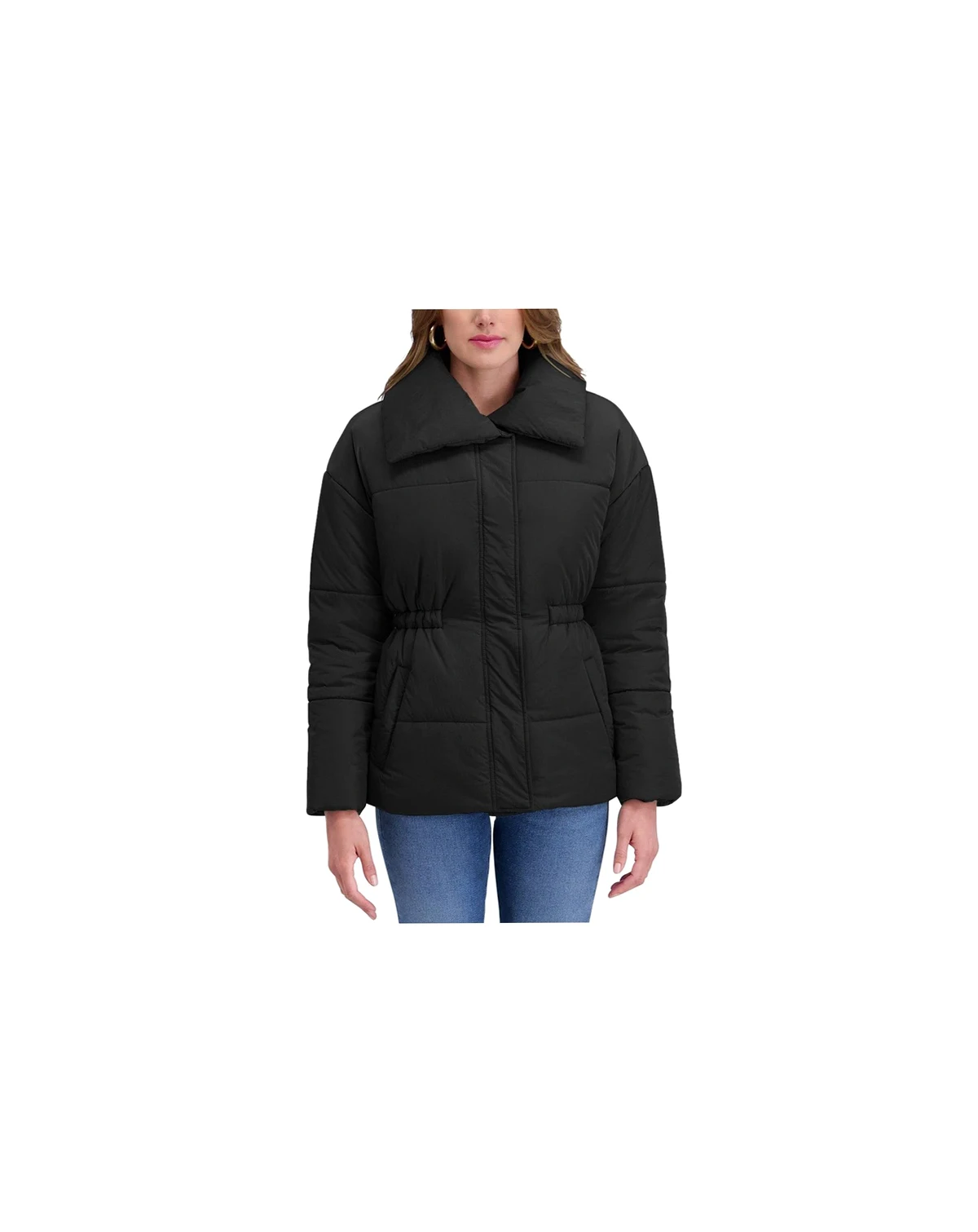 Cinched Waist Puffer