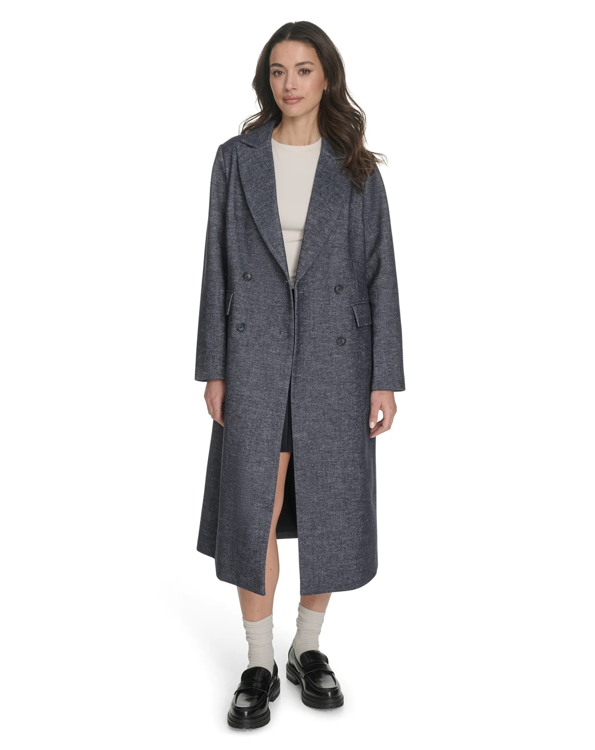 Women's Regular Double Breasted Blazer Coat
