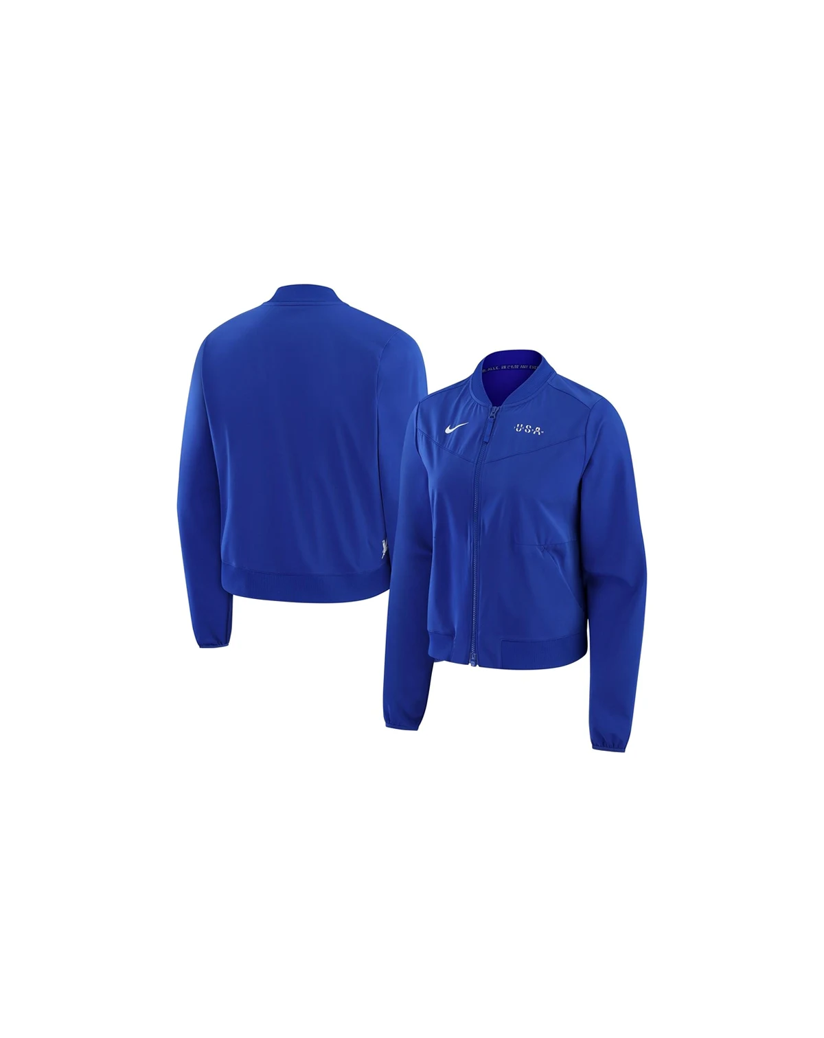 Women's Blue Team USA Bliss Performance Full-Zip Bomber Jacket