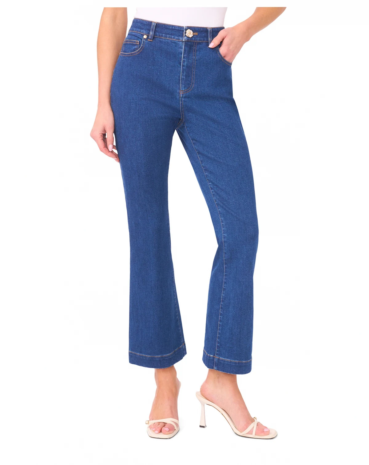 Women's Mid Rise Fit and Flare Jeans