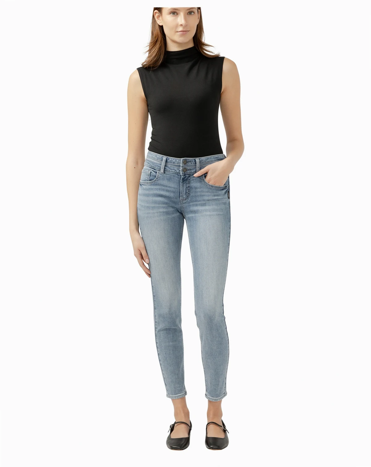 Women's Suki Mid Rise Curvy Fit Skinny Jeans