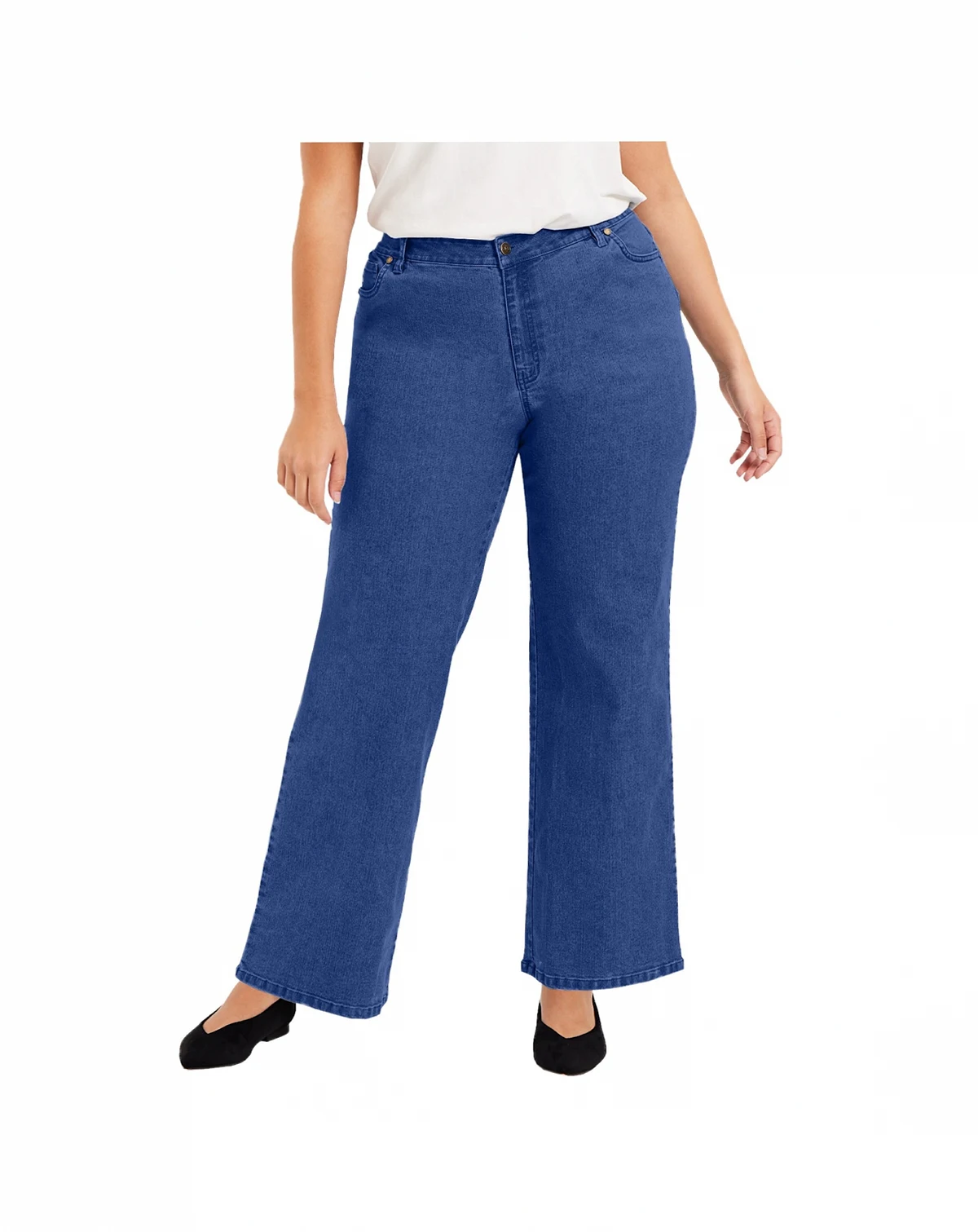 Women's Curvie Fit Wide-Leg Jeans