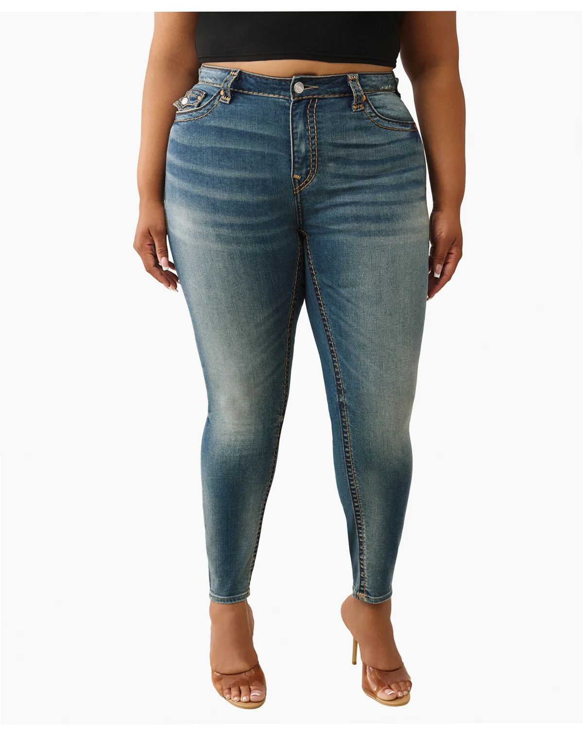 Women's Plus Size Jennie Skinny Mid Rise Super T Jeans