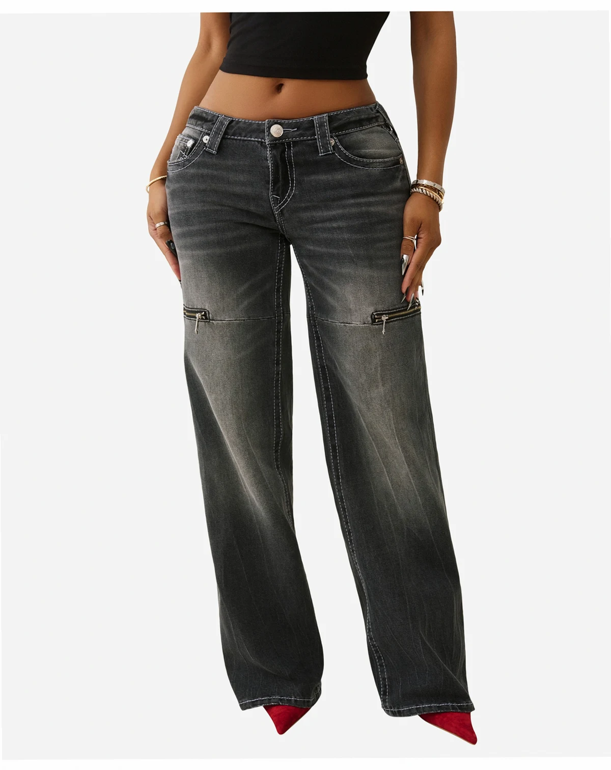 Women's Bobbi Low Rise Baggy Big T Jeans