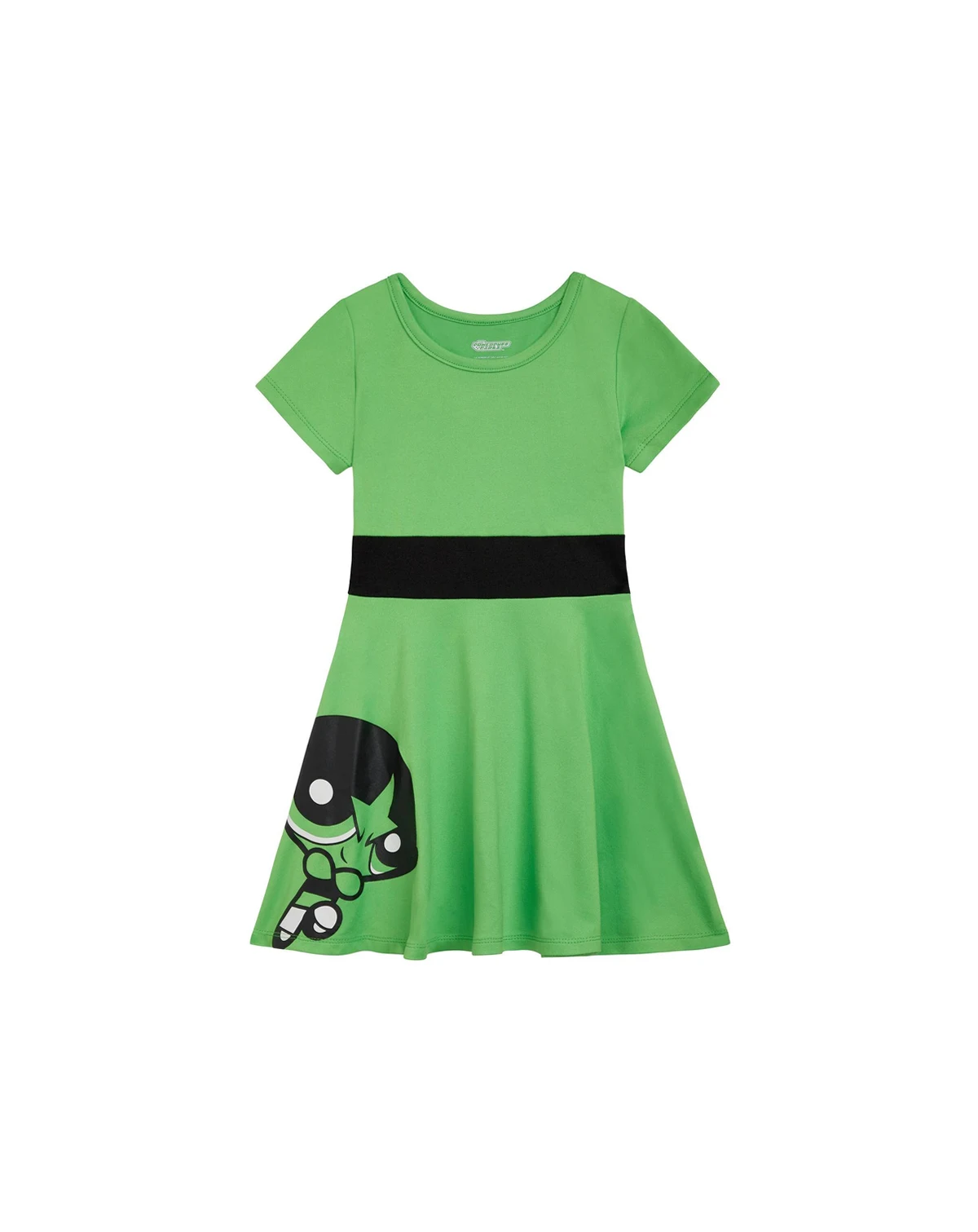 Toddler Girls Powerpuff Buttercup Cosplay Dress