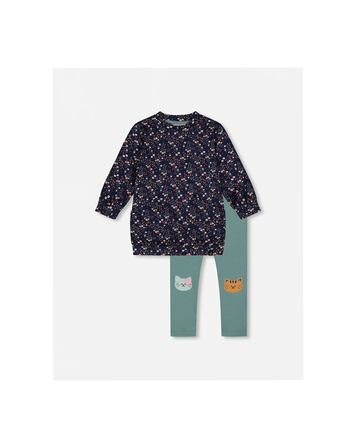 Baby Girl Tunic and Leggings Set Navy Floral - Baby