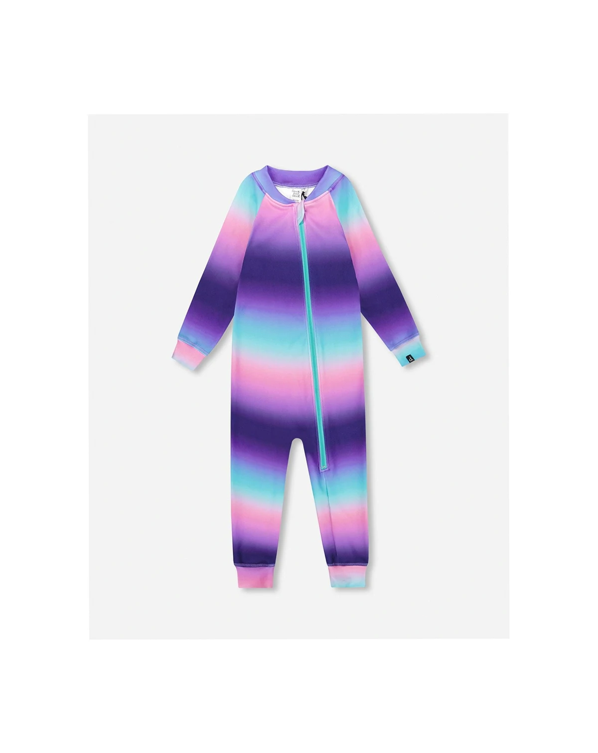 Baby Girls One-Piece Thermal Underwear Purple Gradient
