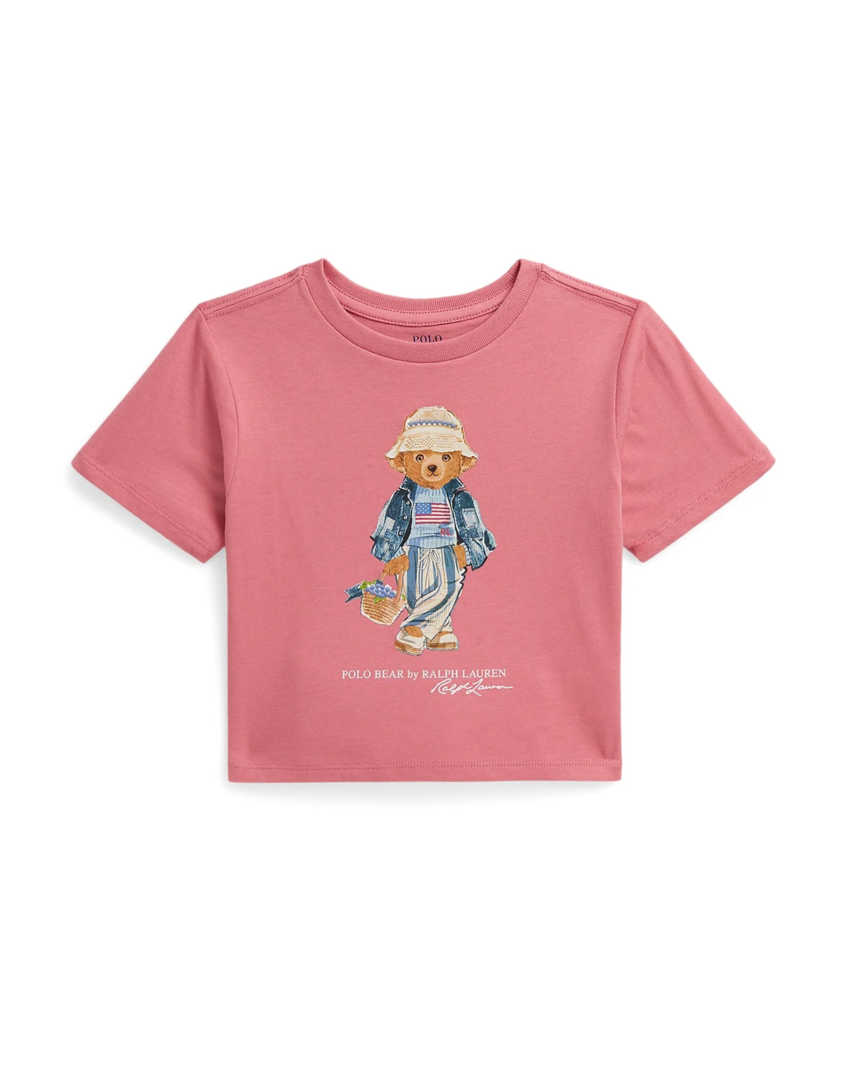 Girls' 2-6X Polo Bear Crewneck Jersey Boxy T-Shirt