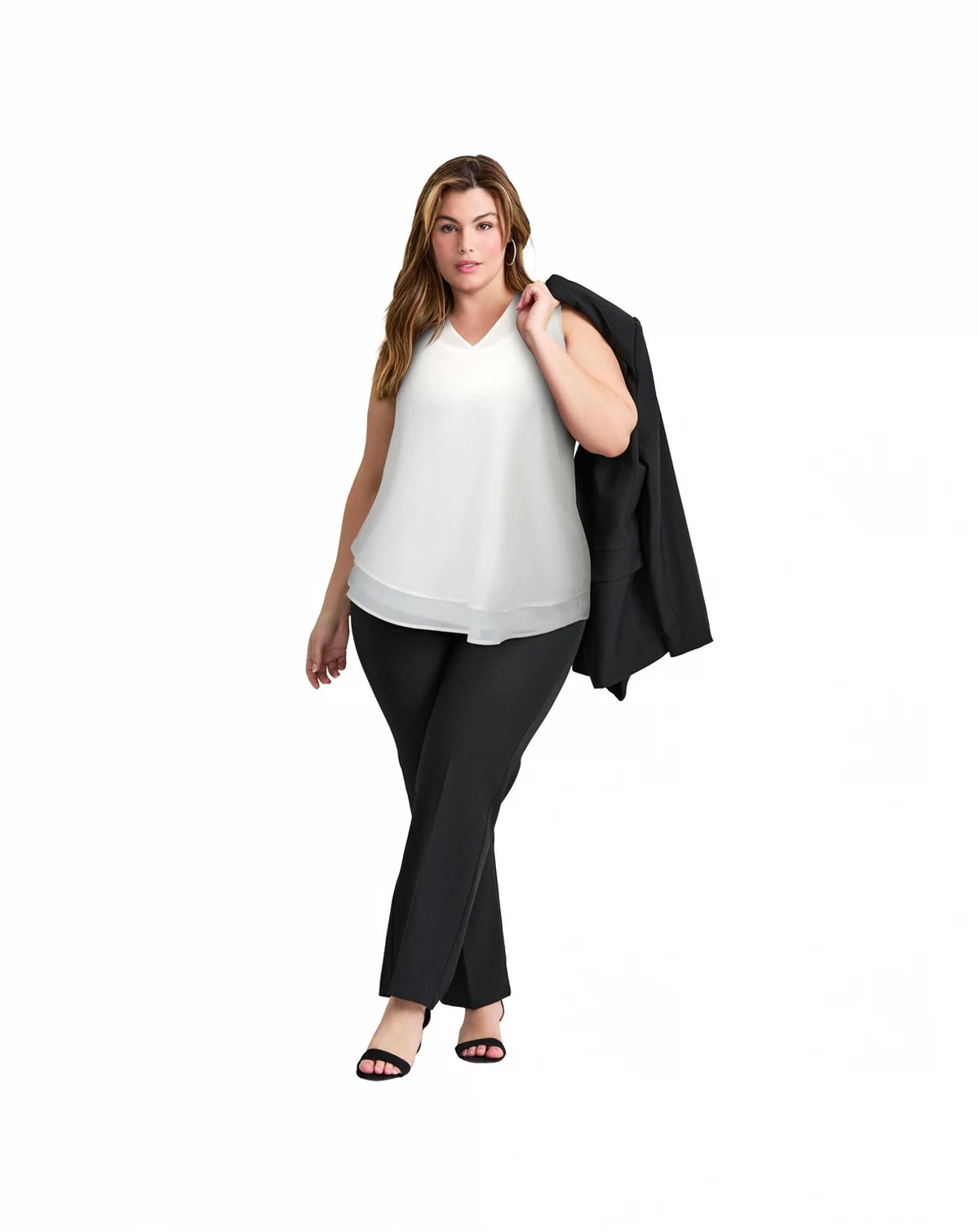 Women's Tops & Tees Sleeveless Double Layer Swing Tank