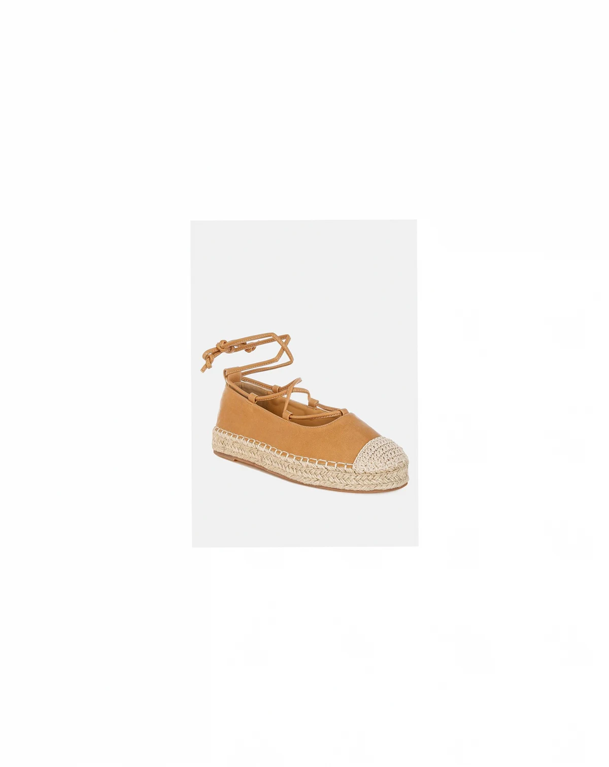 Alaya Woven Toe Lace-Up Espadrilles
